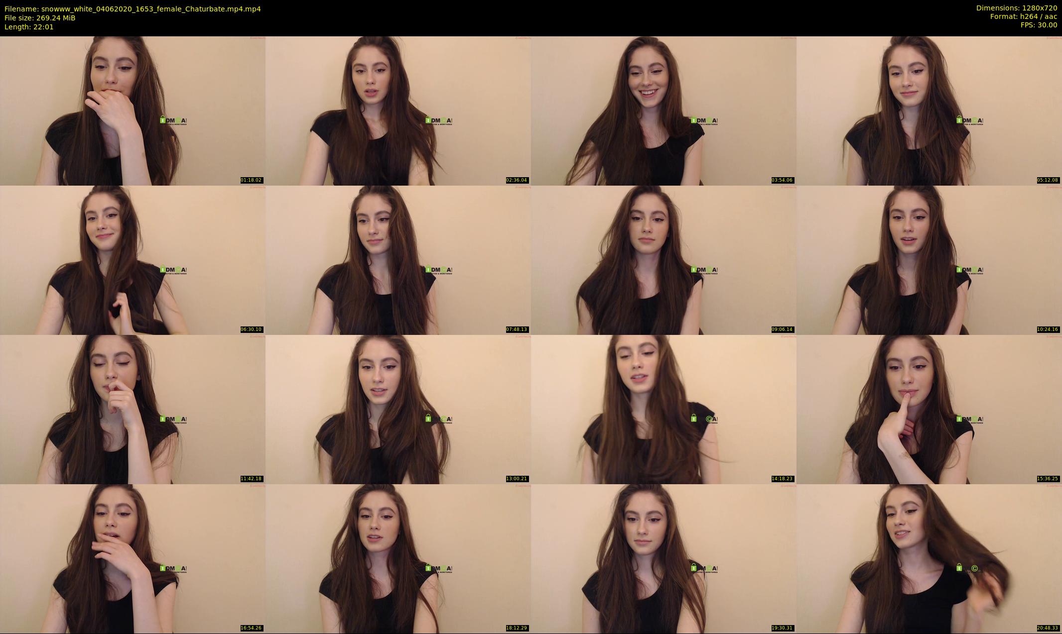 snowww_white — 23 minute Chaturbate female cam show recording, 720p, Jun 4, 2020