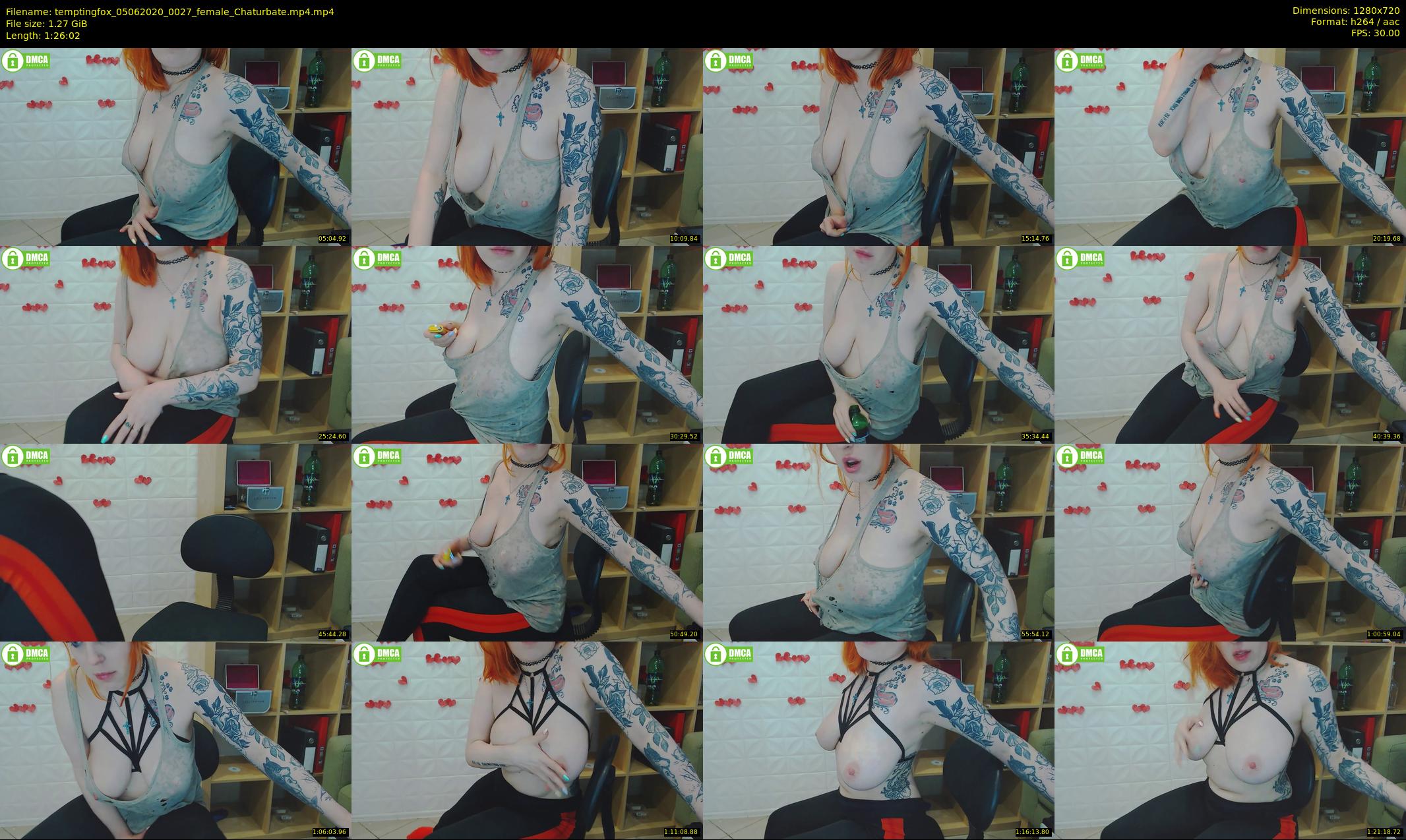 temptingfox — 87 minute Chaturbate female cam show recording, 720p, Jun 5, 2020