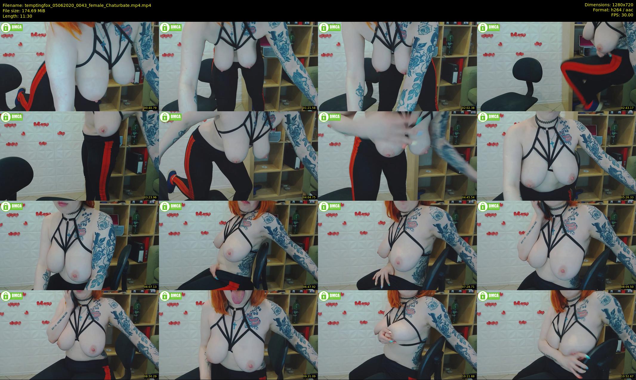 temptingfox — 12 minute Chaturbate female cam show recording, 720p, Jun 5, 2020