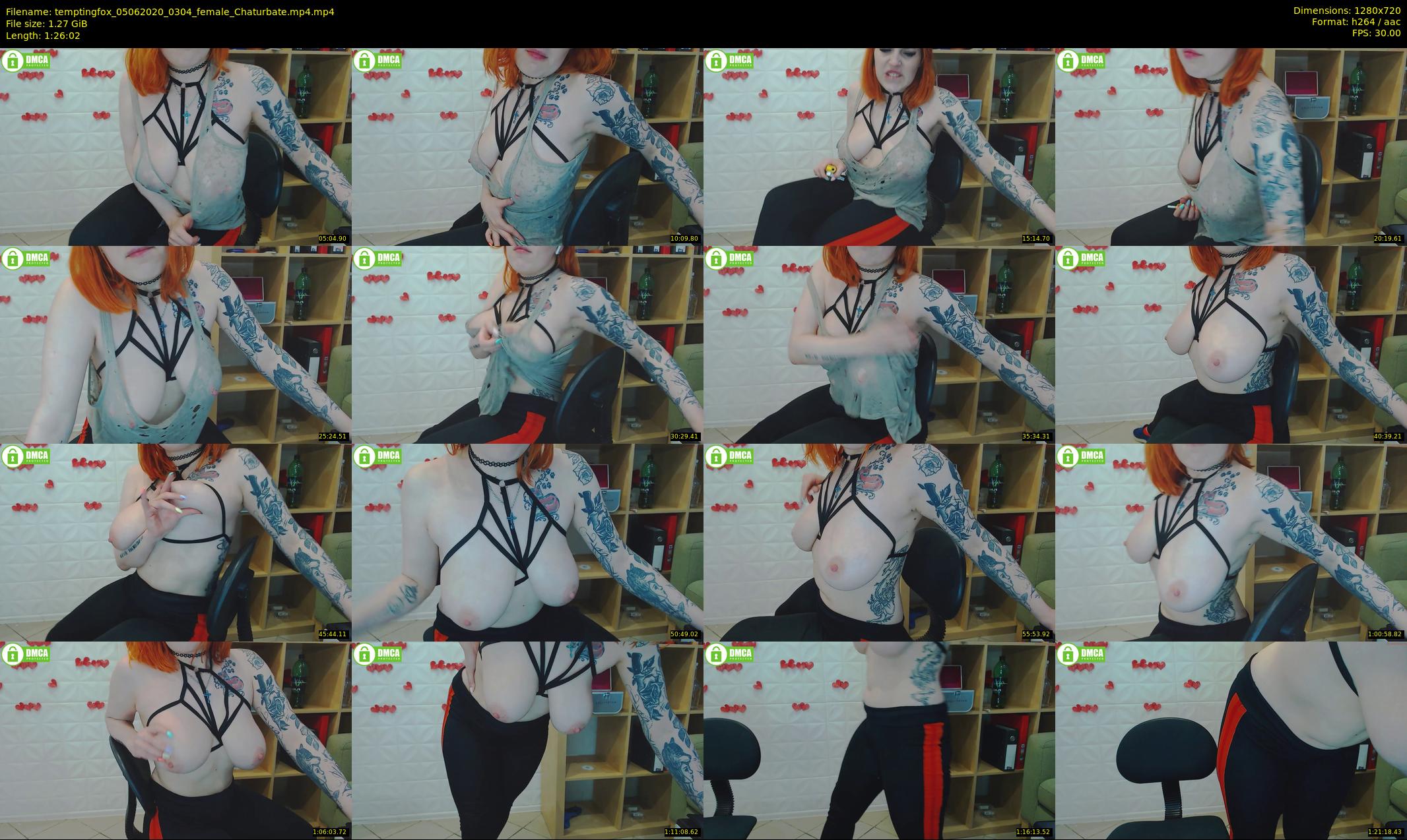 temptingfox — 87 minute Chaturbate female cam show recording, 720p, Jun 5, 2020