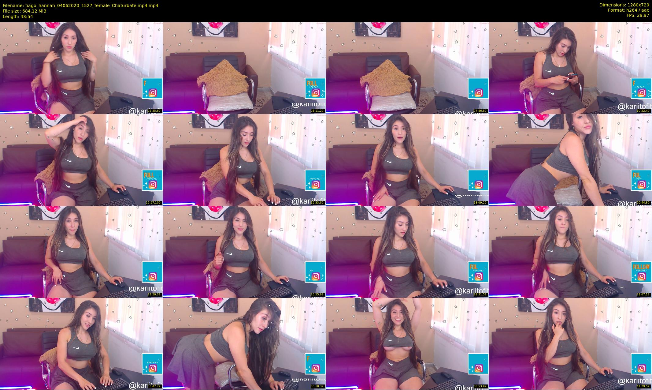 tiago_hannah — 44 minute Chaturbate couple cam show recording, 720p, Jun 4, 2020