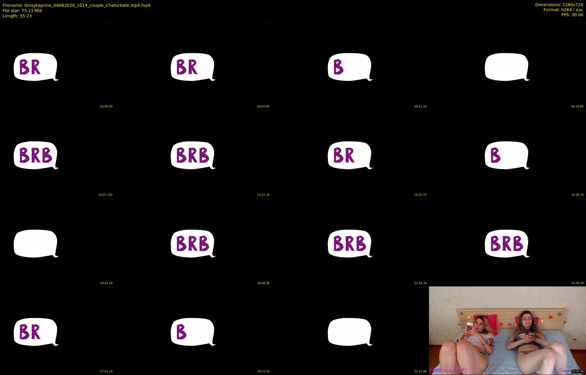 tonsykaprina — 36 minute Chaturbate couple cam show recording, 720p, Jun 4, 2020