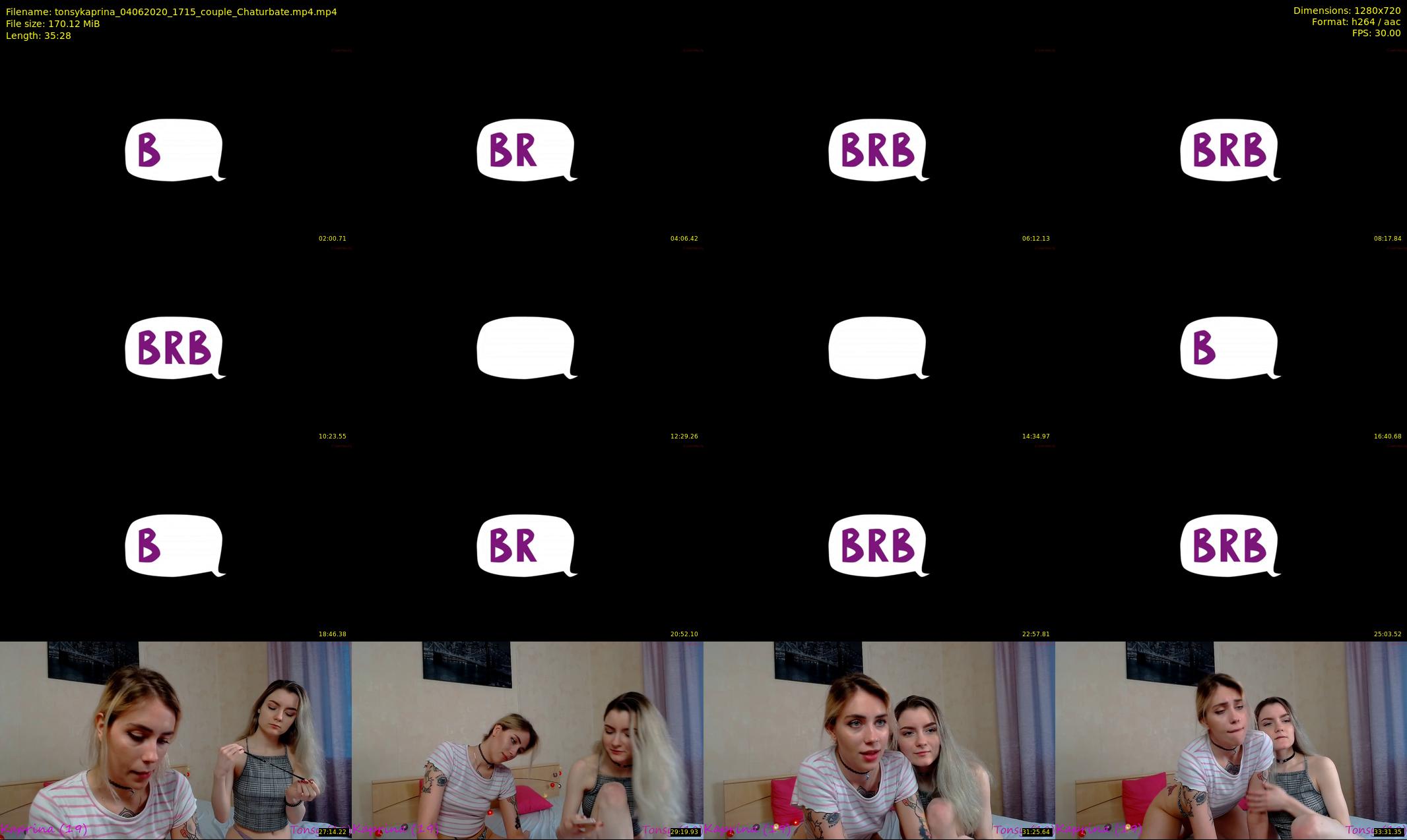 tonsykaprina — 36 minute Chaturbate couple cam show recording, 720p, Jun 4, 2020