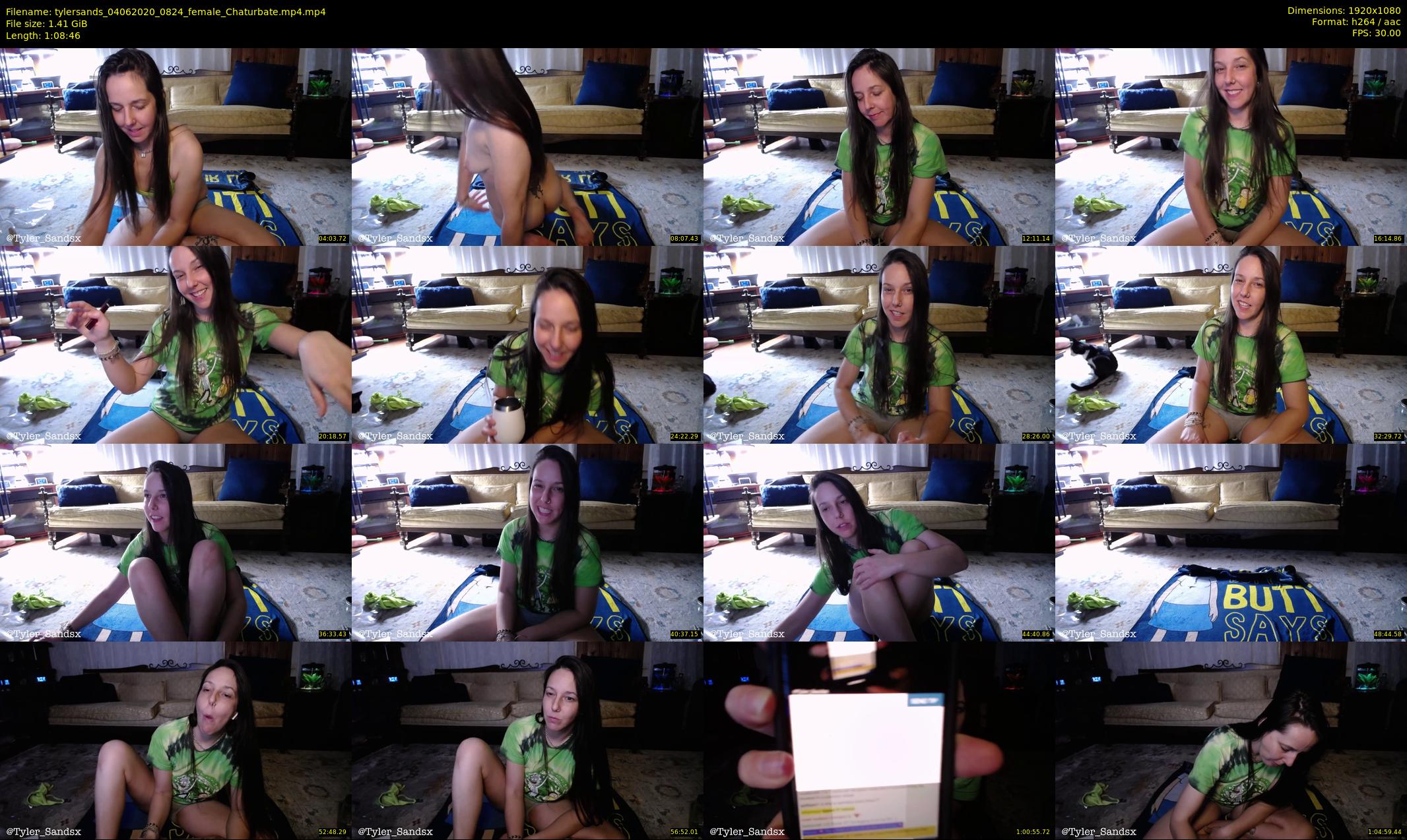 tylersands — 69 minute Chaturbate female cam show recording, 1080p, Jun 4, 2020