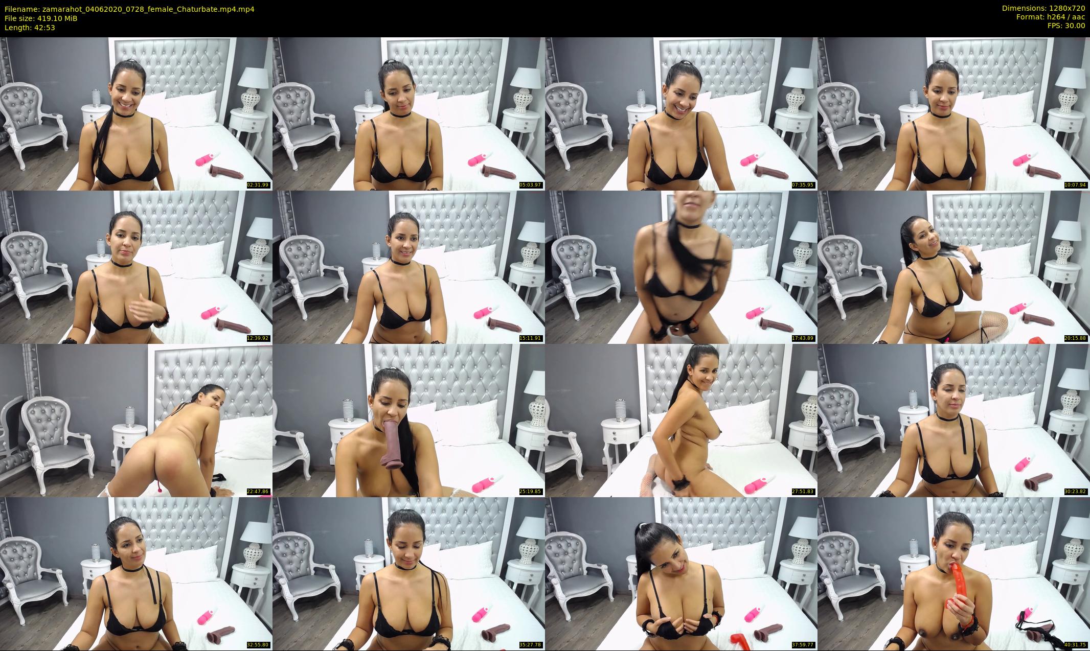 zamarahot — 43 minute Chaturbate female cam show recording, 720p, Jun 4, 2020