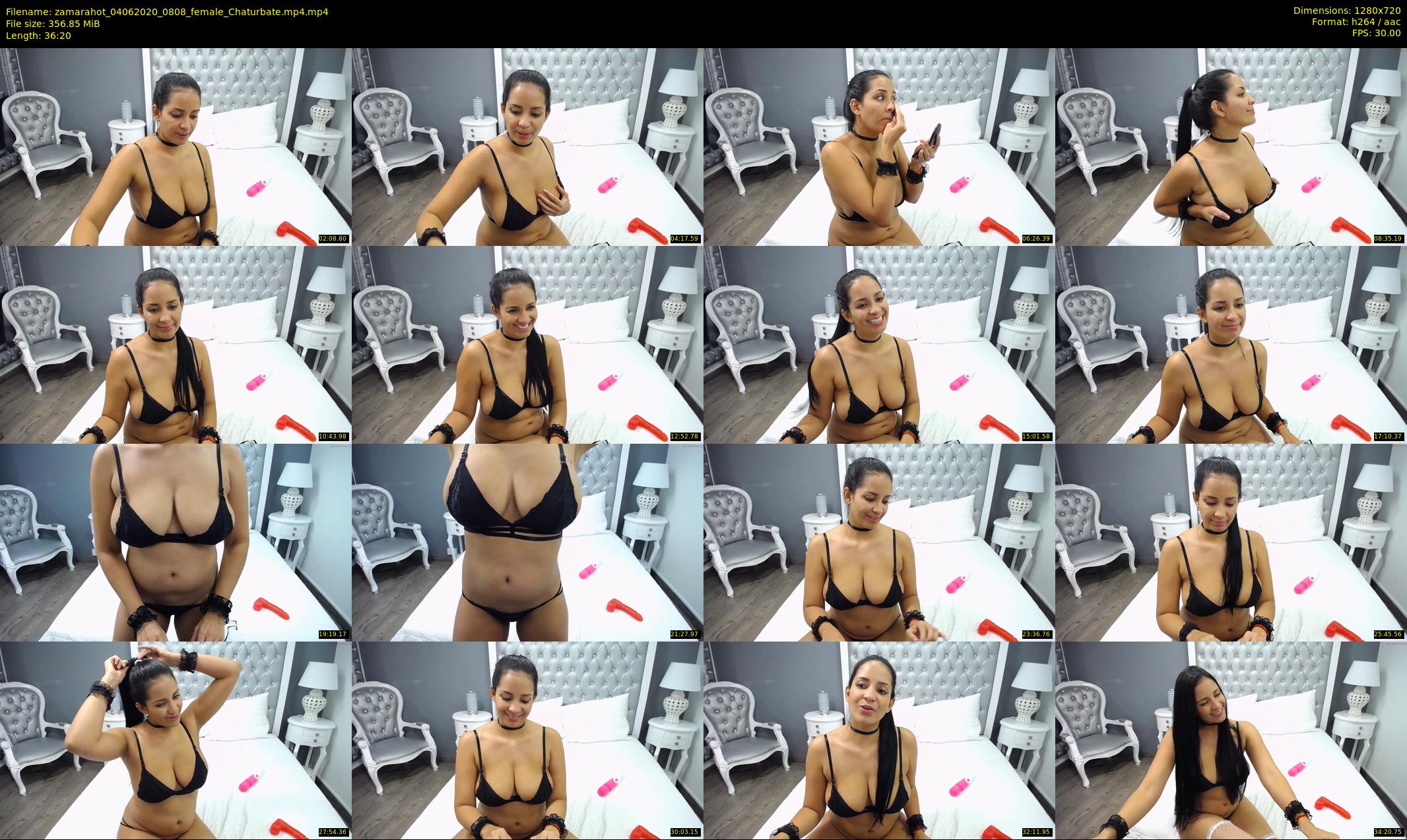 zamarahot — 37 minute Chaturbate female cam show recording, 720p, Jun 4, 2020