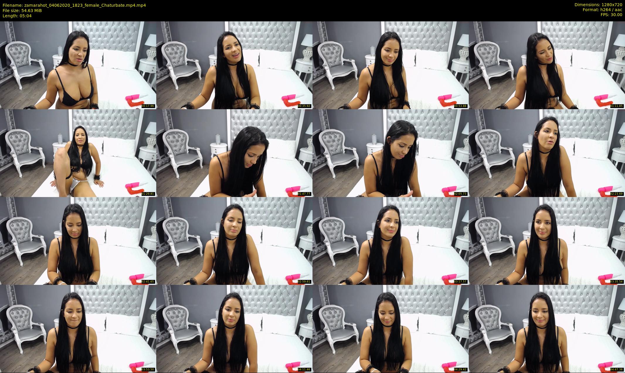 zamarahot — 6 minute Chaturbate female cam show recording, 720p, Jun 4, 2020