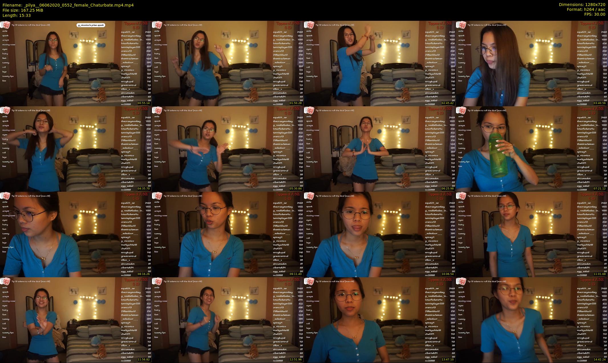 _pilya_ — 16 minute Chaturbate female cam show recording, 720p, Jun 6, 2020