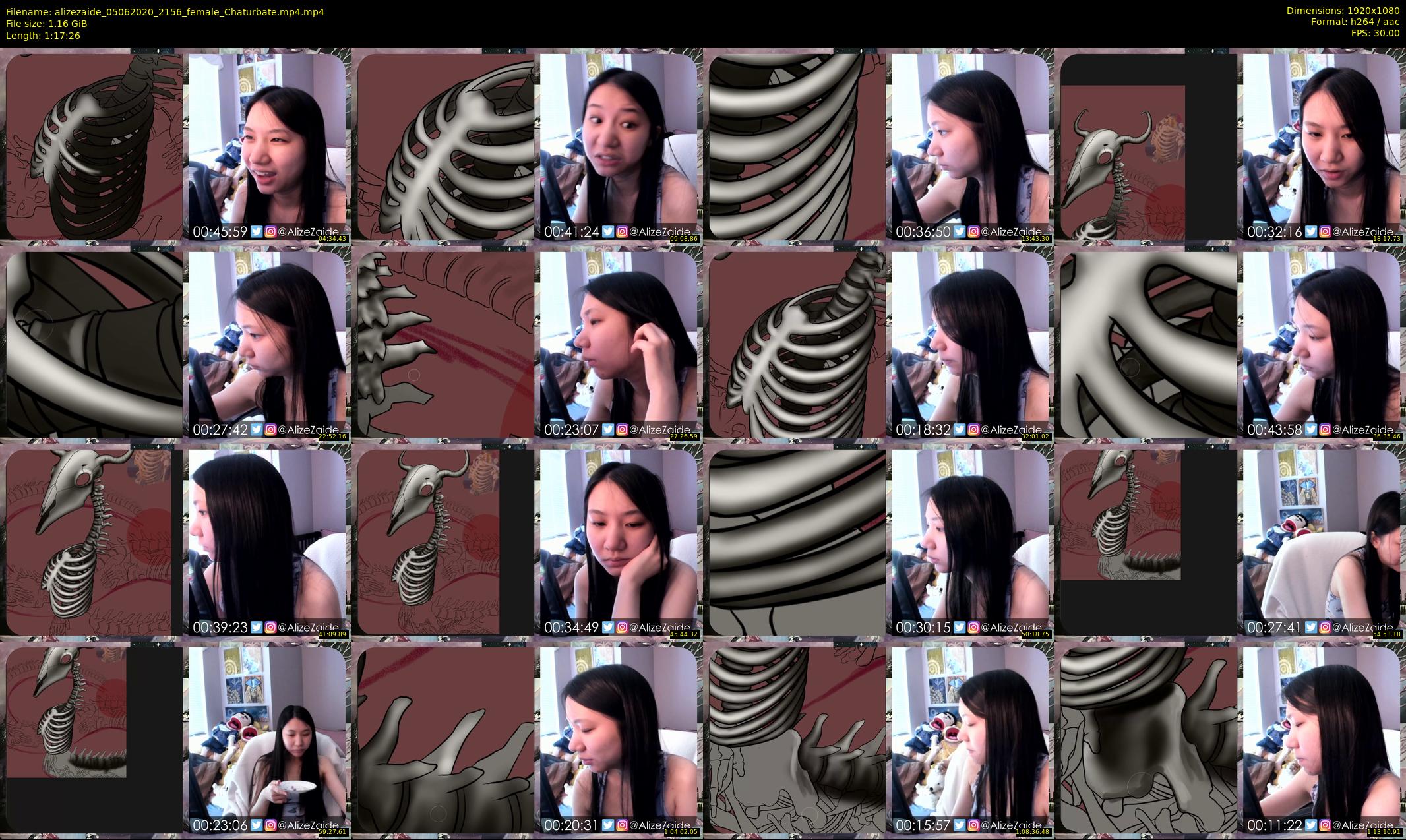 alizezaide — 78 minute Chaturbate female cam show recording, 1080p, Jun 5, 2020