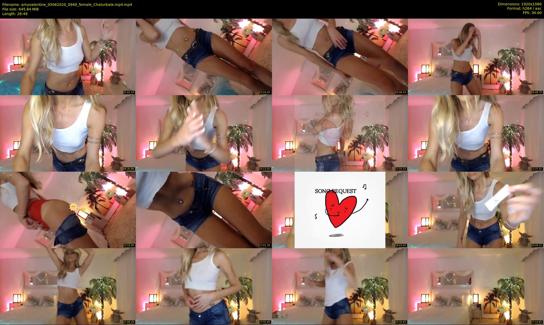 amyvalentine — 29 minute Chaturbate female cam show recording, 1080p, Jun 5, 2020