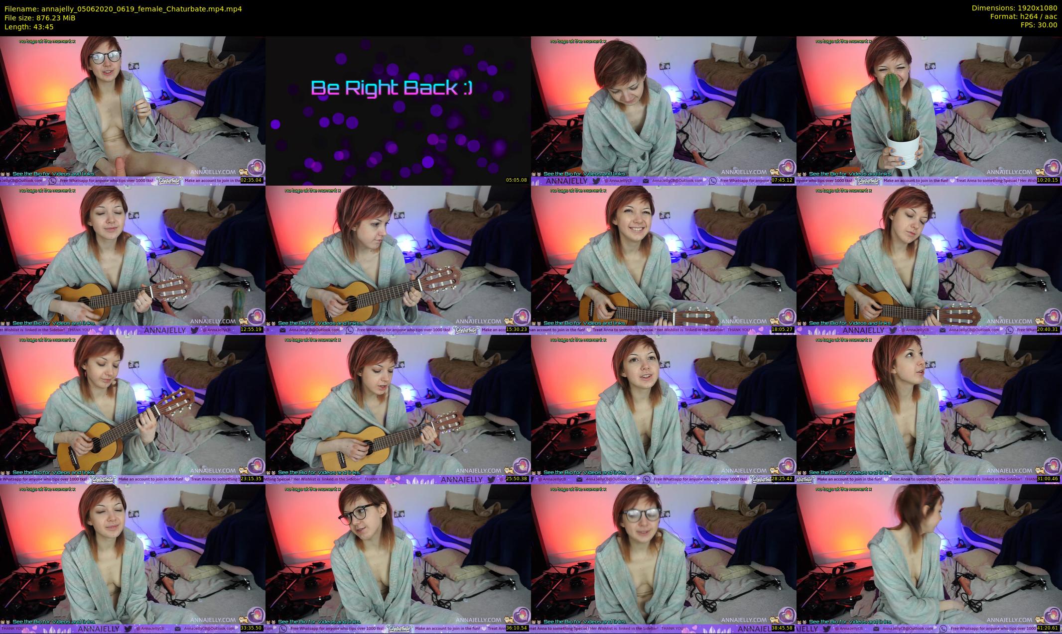 annajelly — 44 minute Chaturbate couple cam show recording, 1080p, Jun 5, 2020