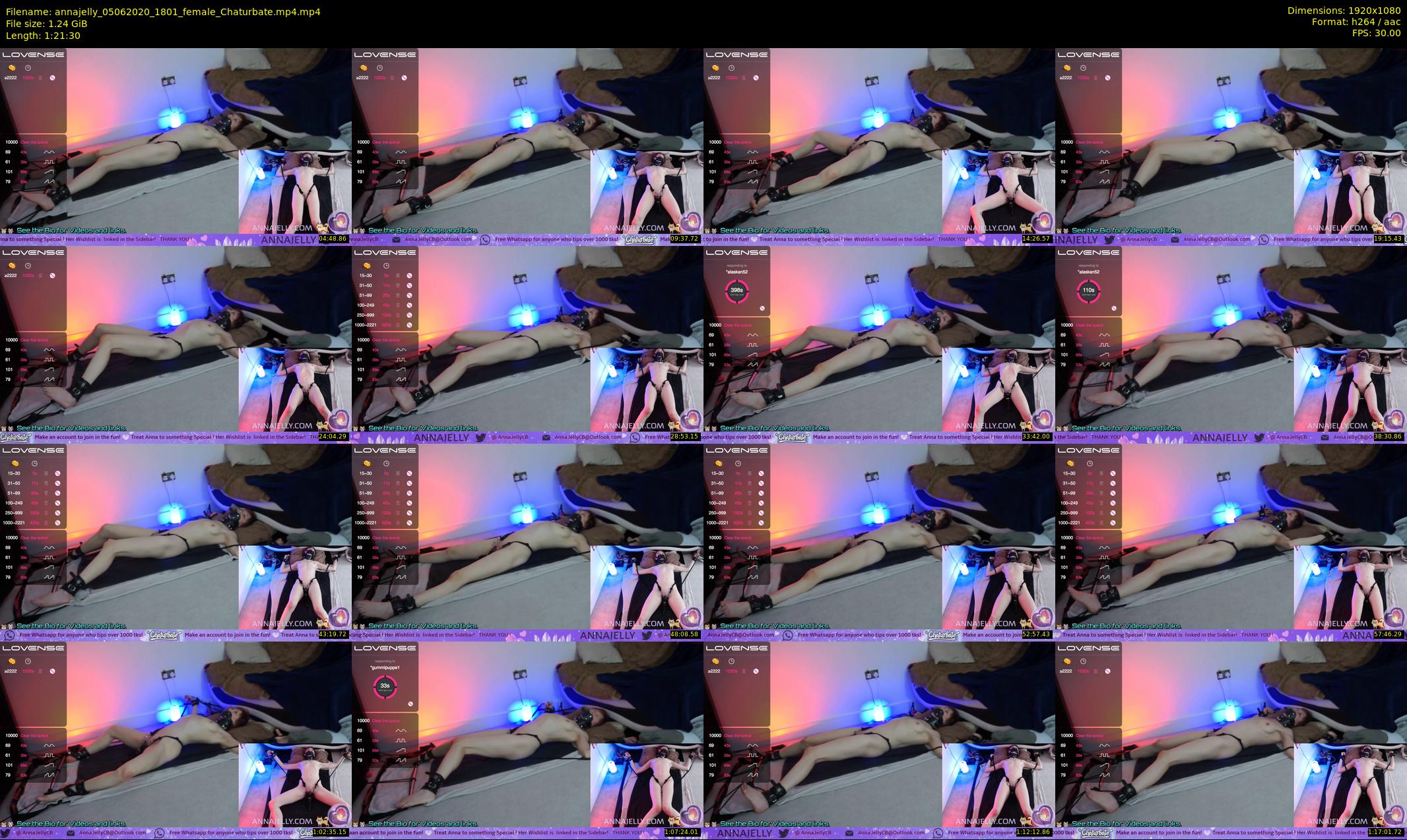 annajelly — 82 minute Chaturbate couple cam show recording, 1080p, Jun 5, 2020