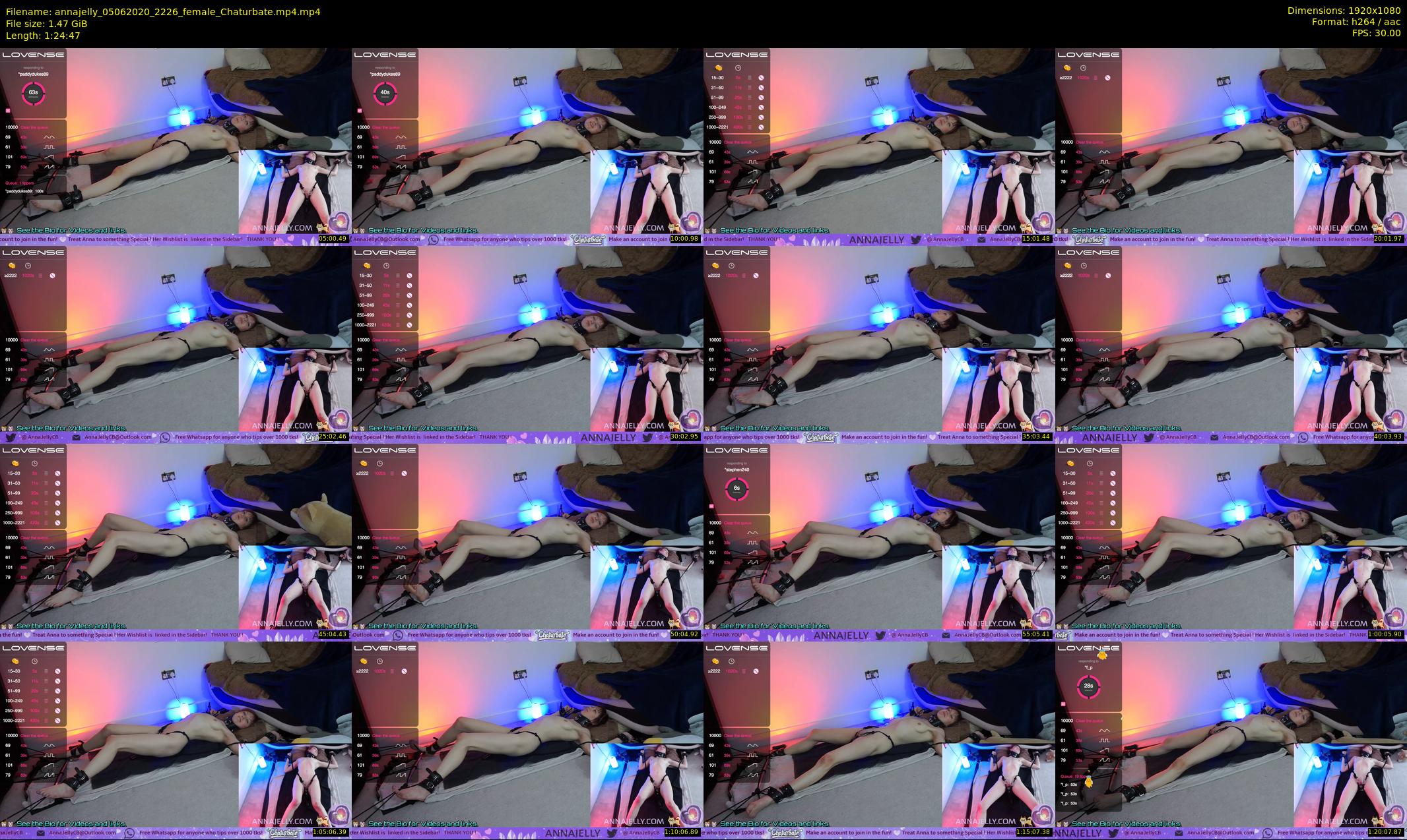 annajelly — 85 minute Chaturbate couple cam show recording, 1080p, Jun 5, 2020
