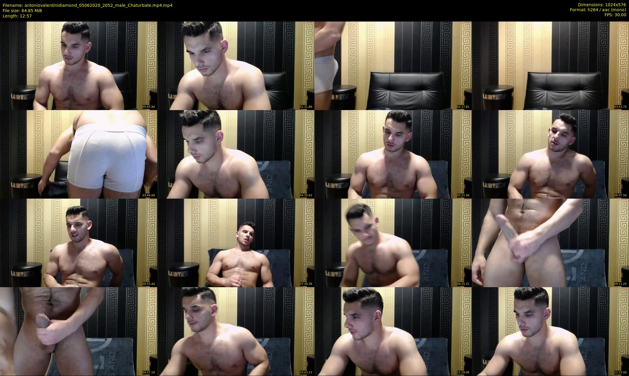 antoniovalentinidiamond — 13 minute Chaturbate male cam show recording, 480p, Jun 5, 2020