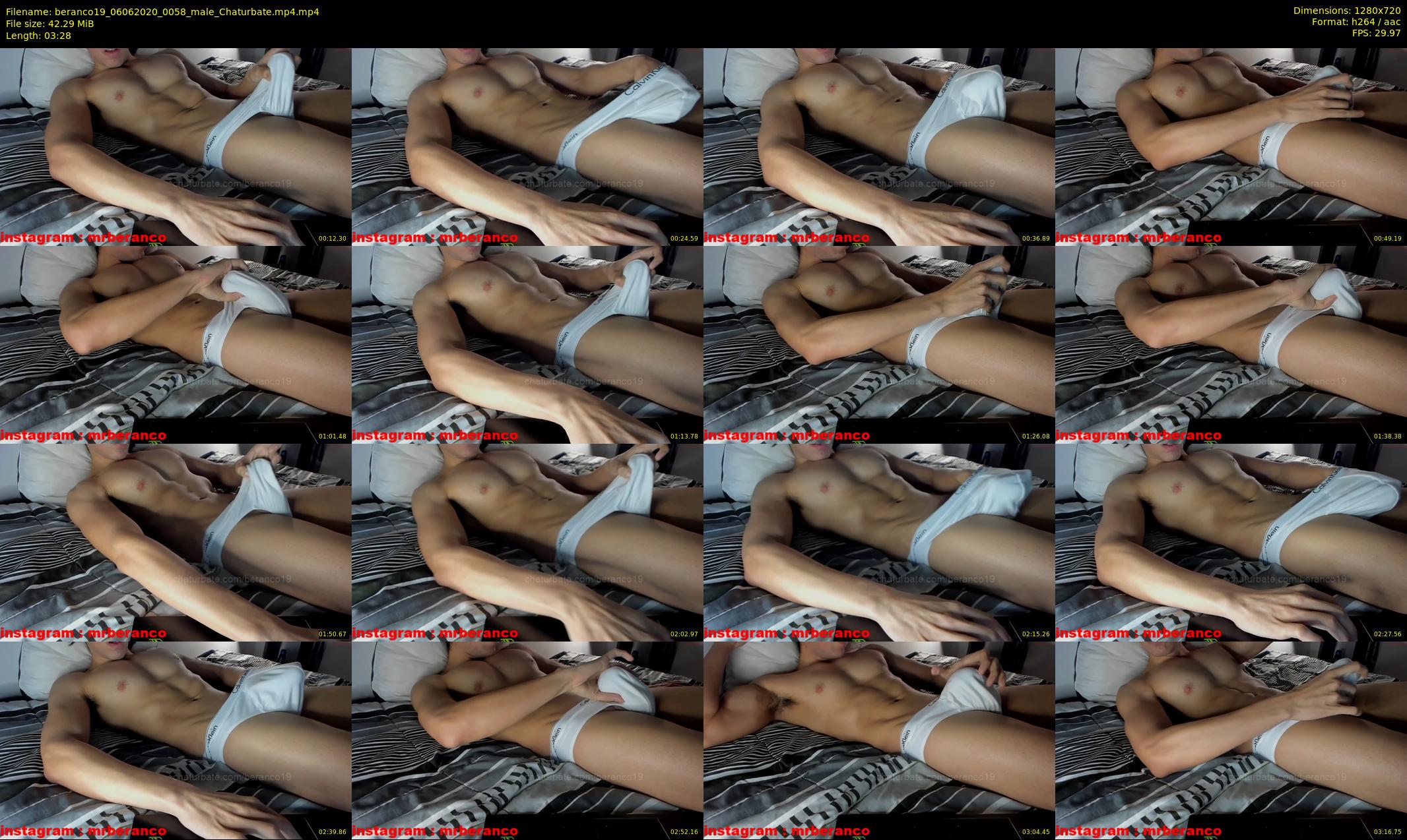 beranco19 — 4 minute Chaturbate male cam show recording, 720p, Jun 6, 2020
