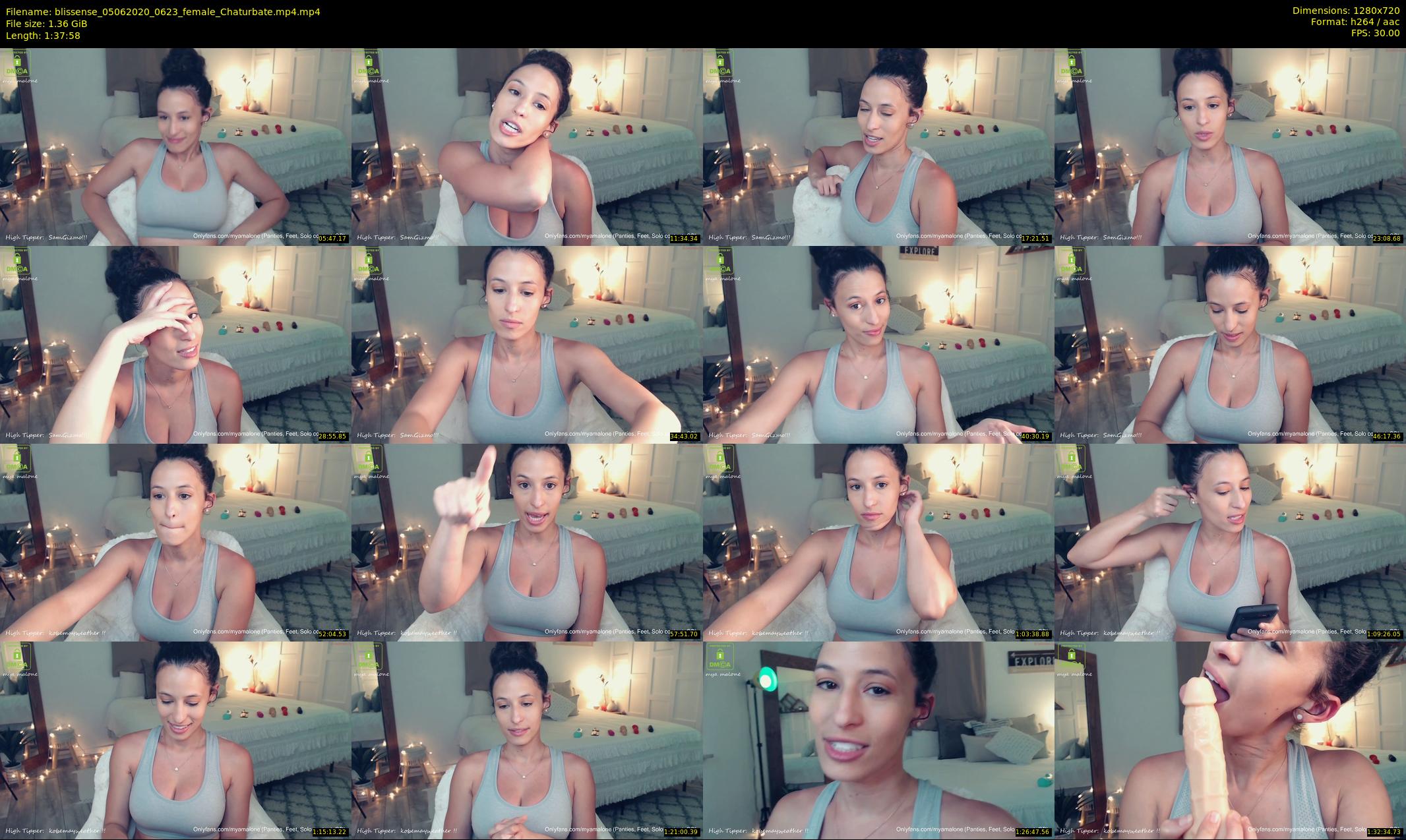 blissense — 98 minute Chaturbate female cam show recording, 720p, Jun 5, 2020
