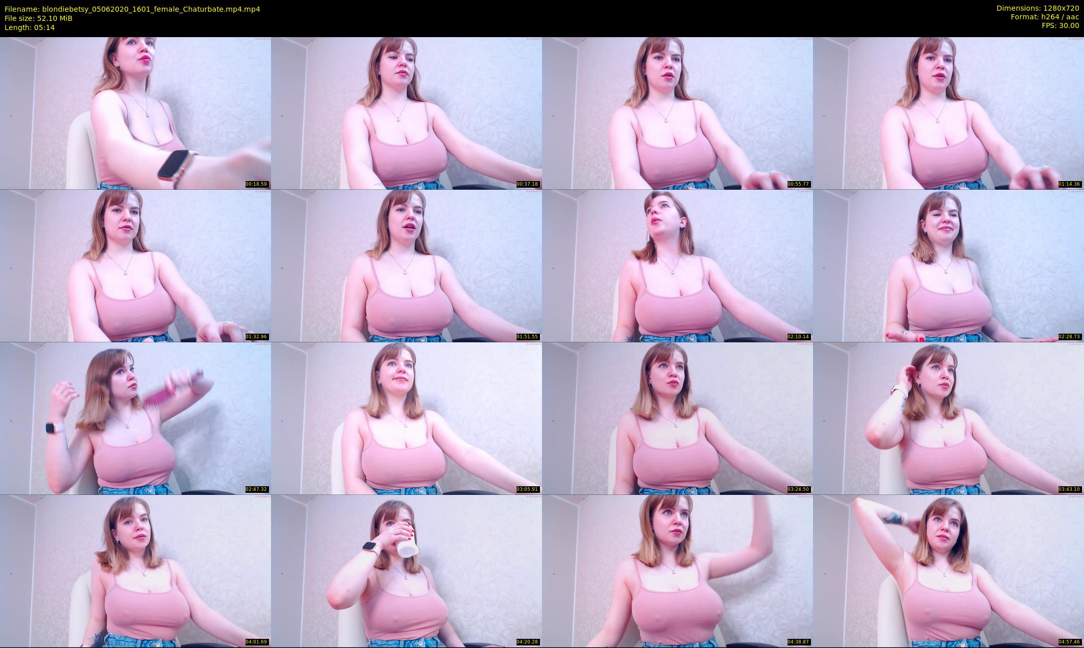 blondiebetsy — 6 minute Chaturbate female cam show recording, 720p, Jun 5, 2020