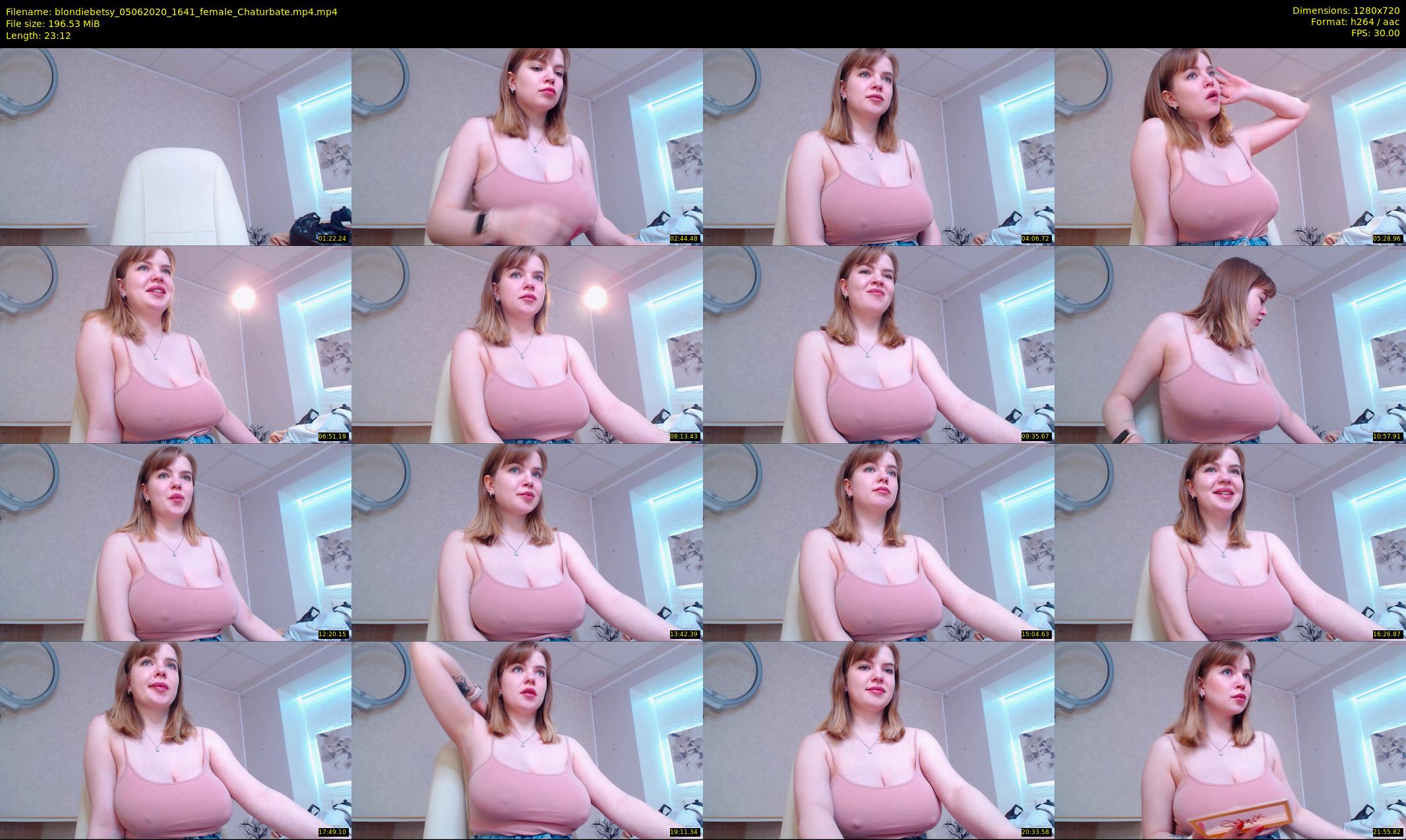 blondiebetsy — 24 minute Chaturbate female cam show recording, 720p, Jun 5, 2020