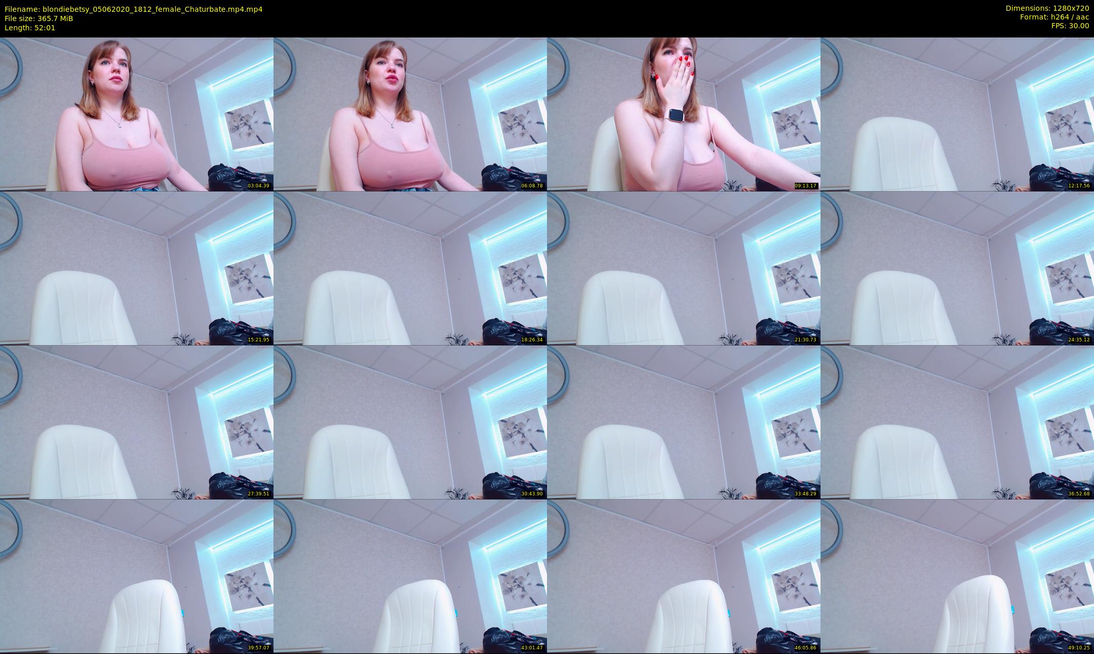 blondiebetsy — 53 minute Chaturbate female cam show recording, 720p, Jun 5, 2020