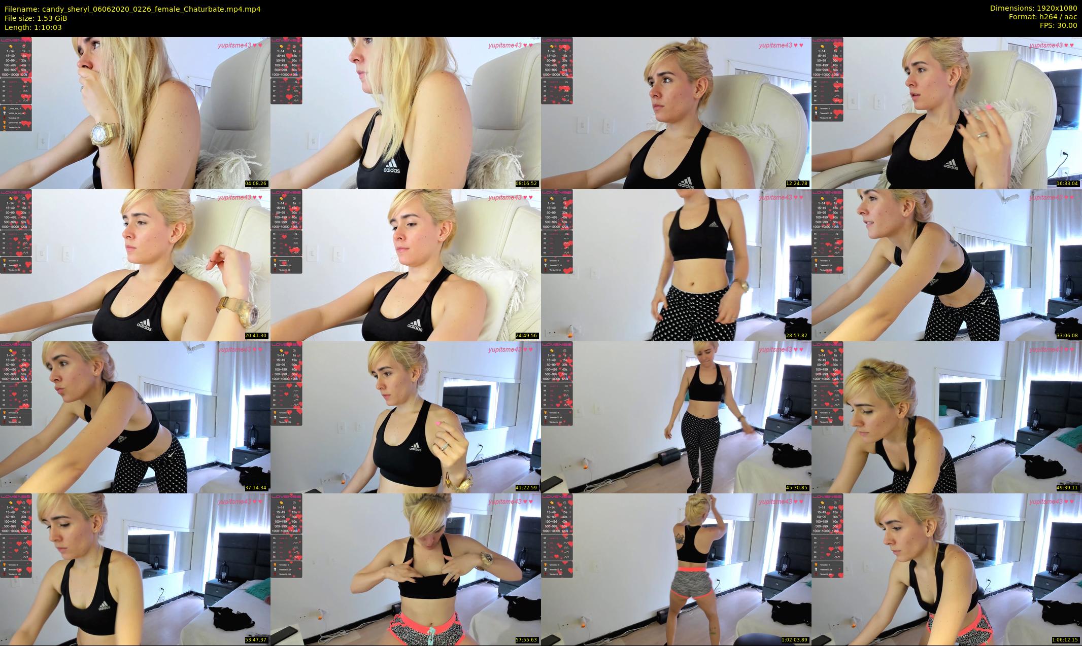 candy_sheryl — 71 minute Chaturbate female cam show recording, 1080p, Jun 6, 2020