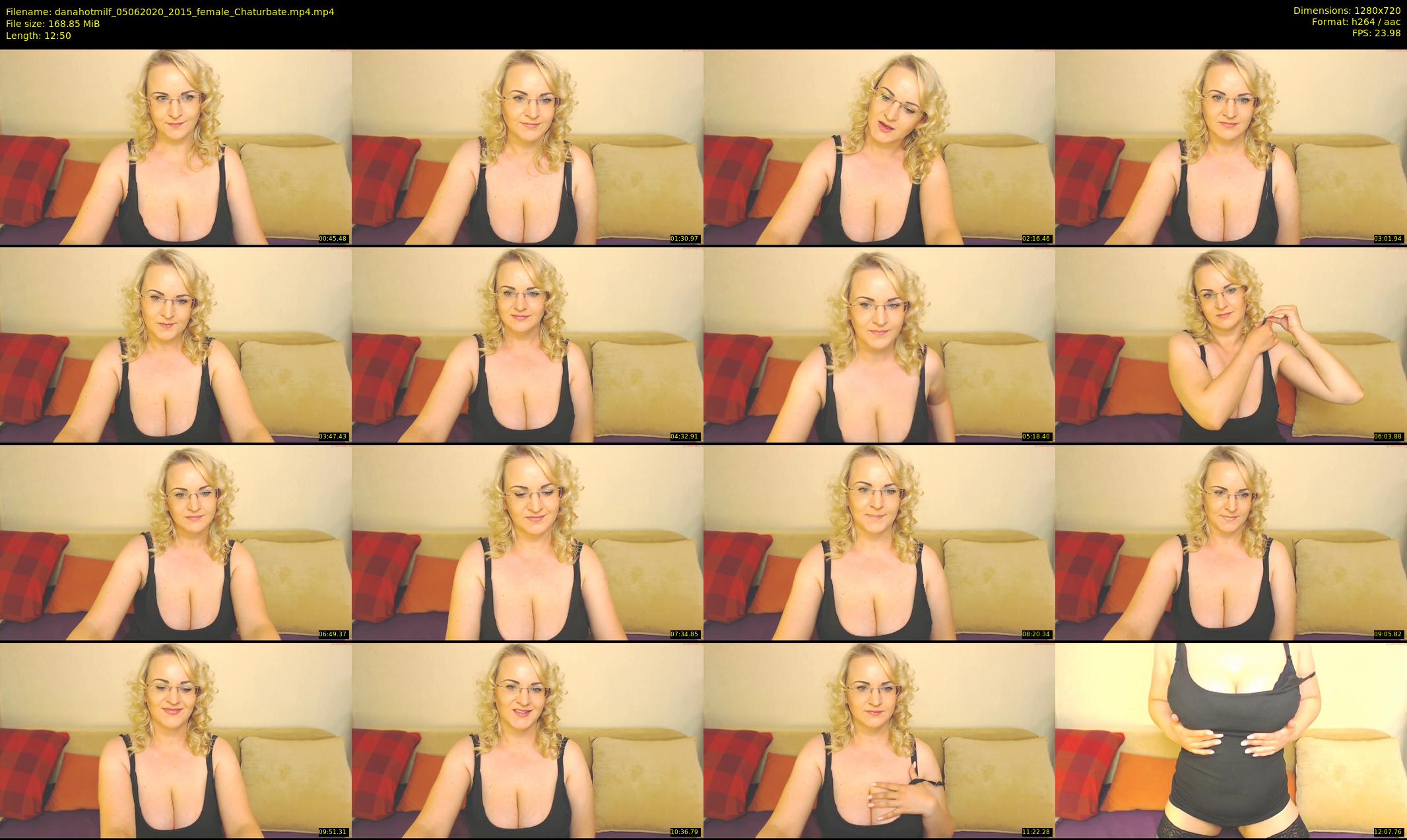 danahotmilf — 13 minute Chaturbate female cam show recording, 720p, Jun 5, 2020
