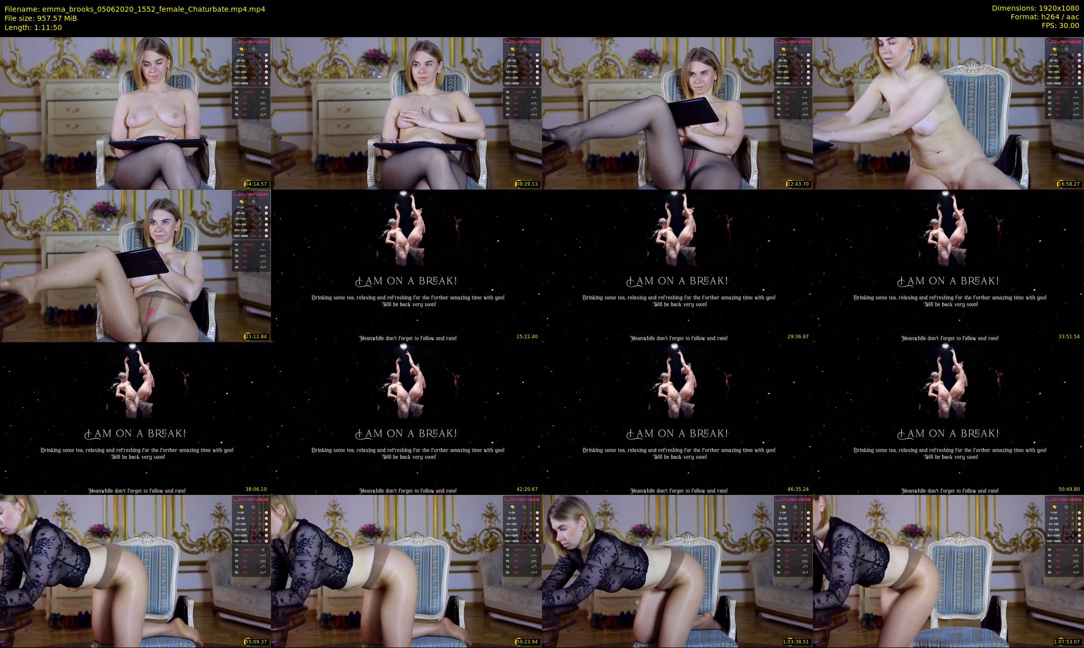 emma_brooks — 72 minute Chaturbate female cam show recording, 1080p, Jun 5, 2020