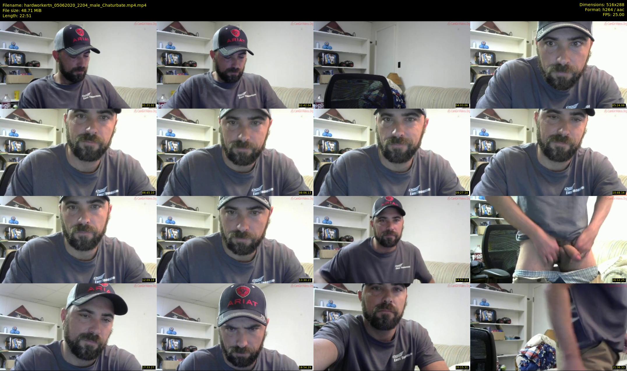 hardworkertn — 23 minute Chaturbate male cam show recording, SD, Jun 5, 2020