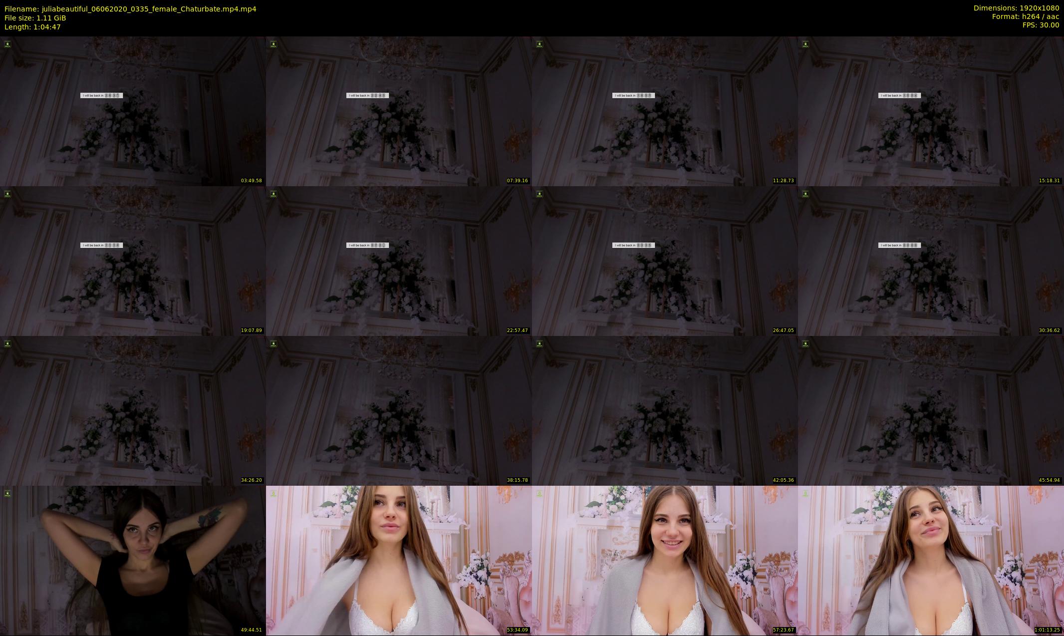 juliabeautiful — 65 minute Chaturbate female cam show recording, 1080p, Jun 6, 2020