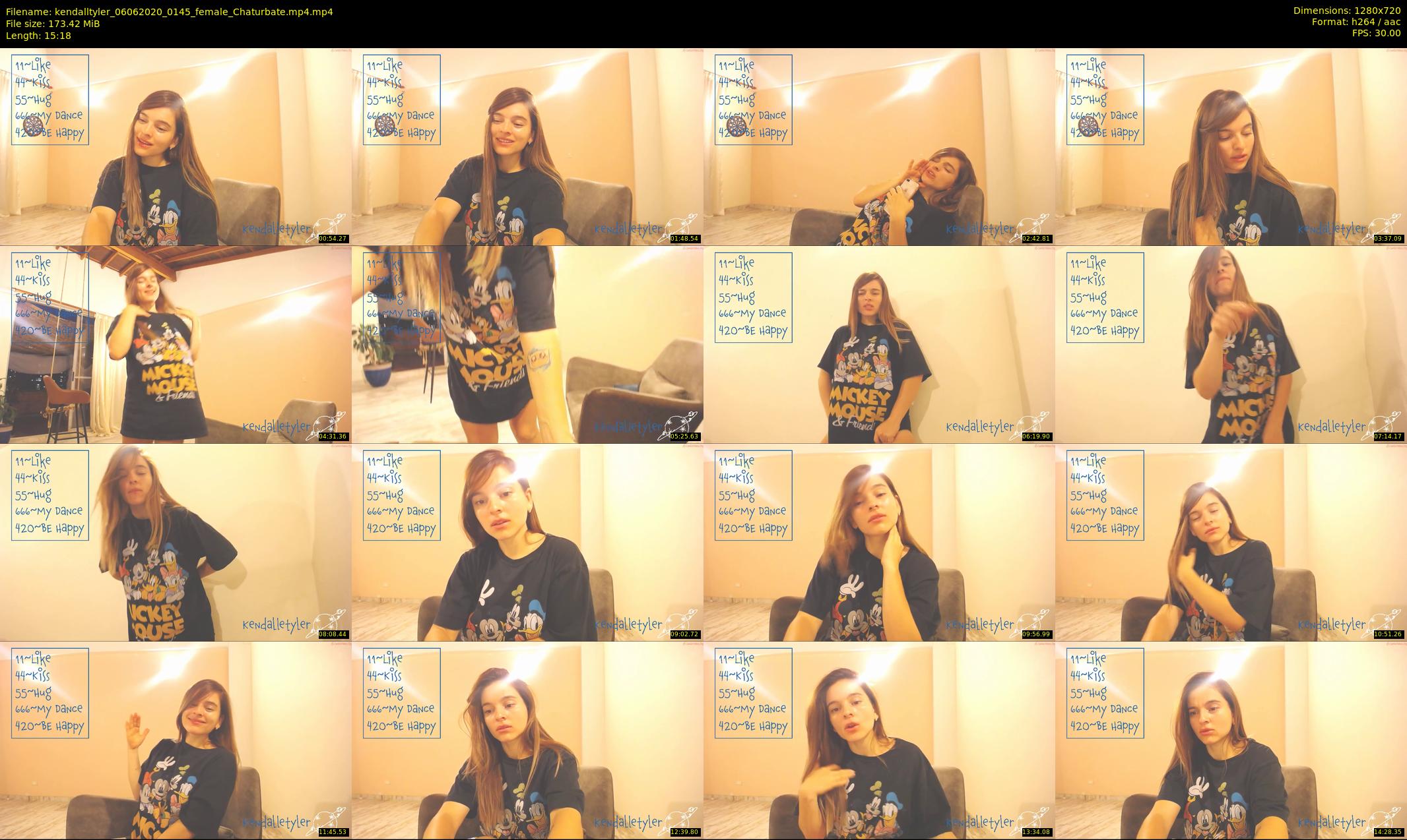 kendalltyler — 16 minute Chaturbate female cam show recording, 720p, Jun 6, 2020