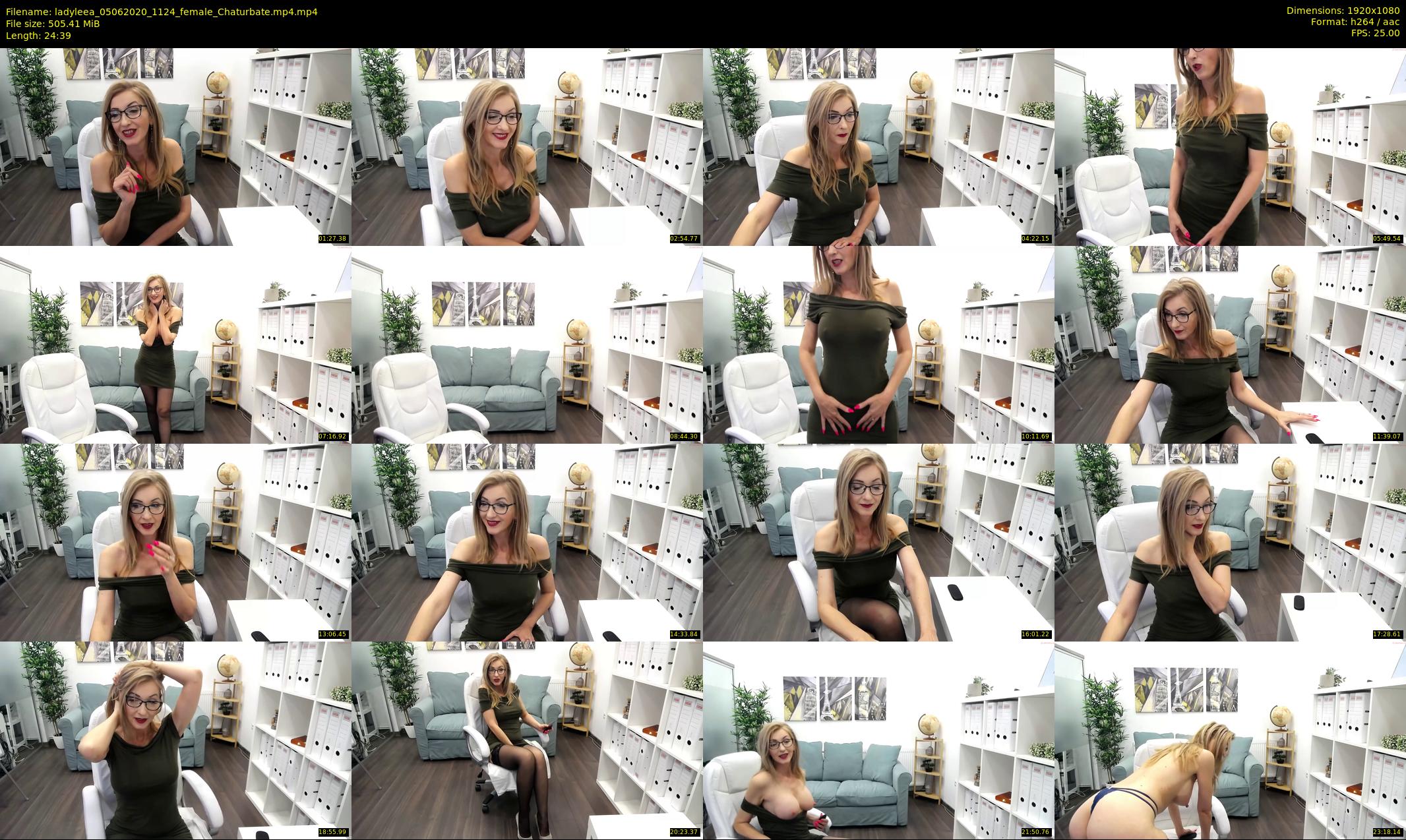 ladyleea — 25 minute Chaturbate female cam show recording, 1080p, Jun 5, 2020