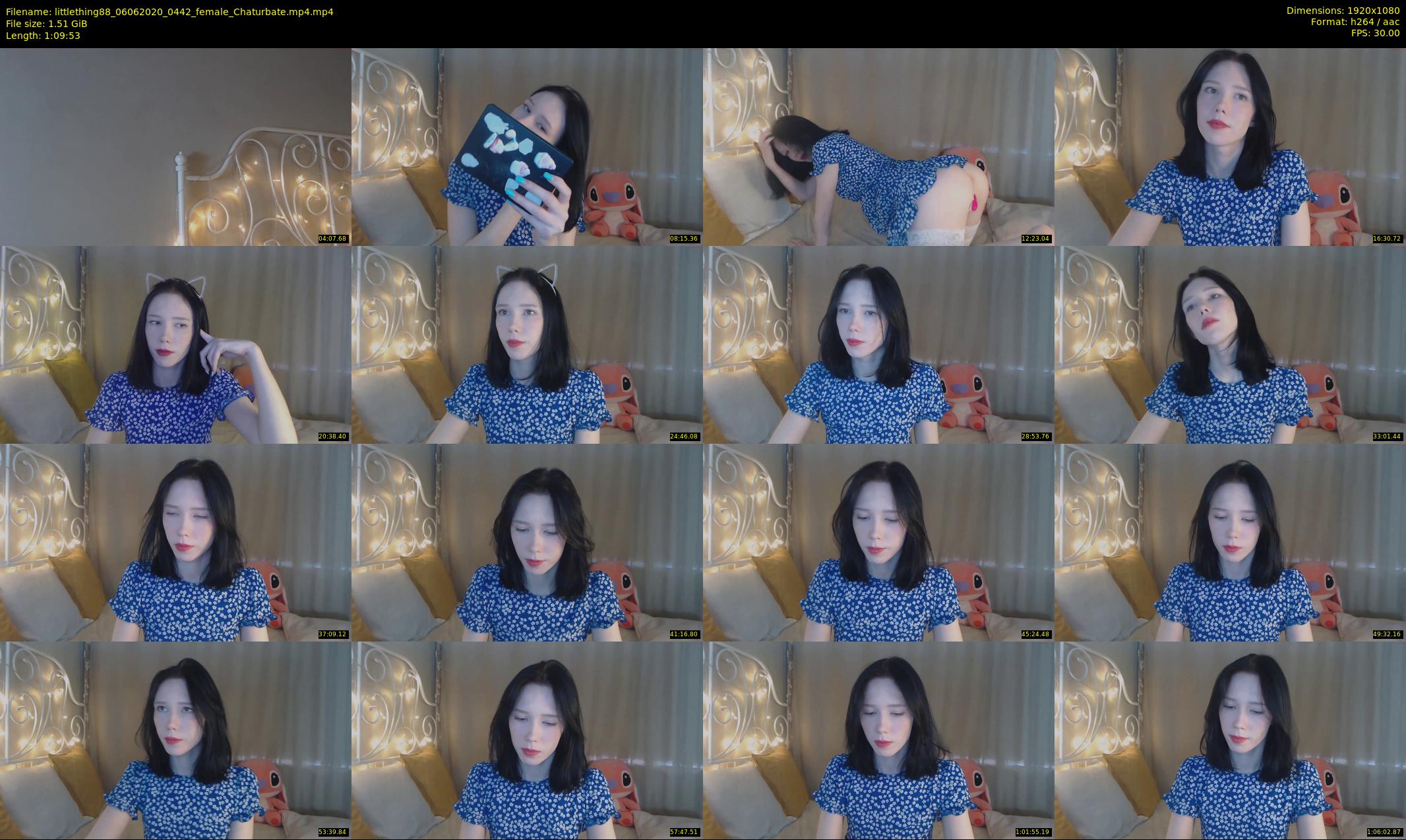 littlething88 — 70 minute Chaturbate female cam show recording, 1080p, Jun 6, 2020