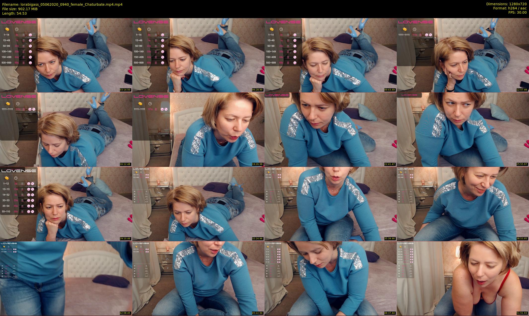 lorabigass — 55 minute Chaturbate female cam show recording, 720p, Jun 5, 2020