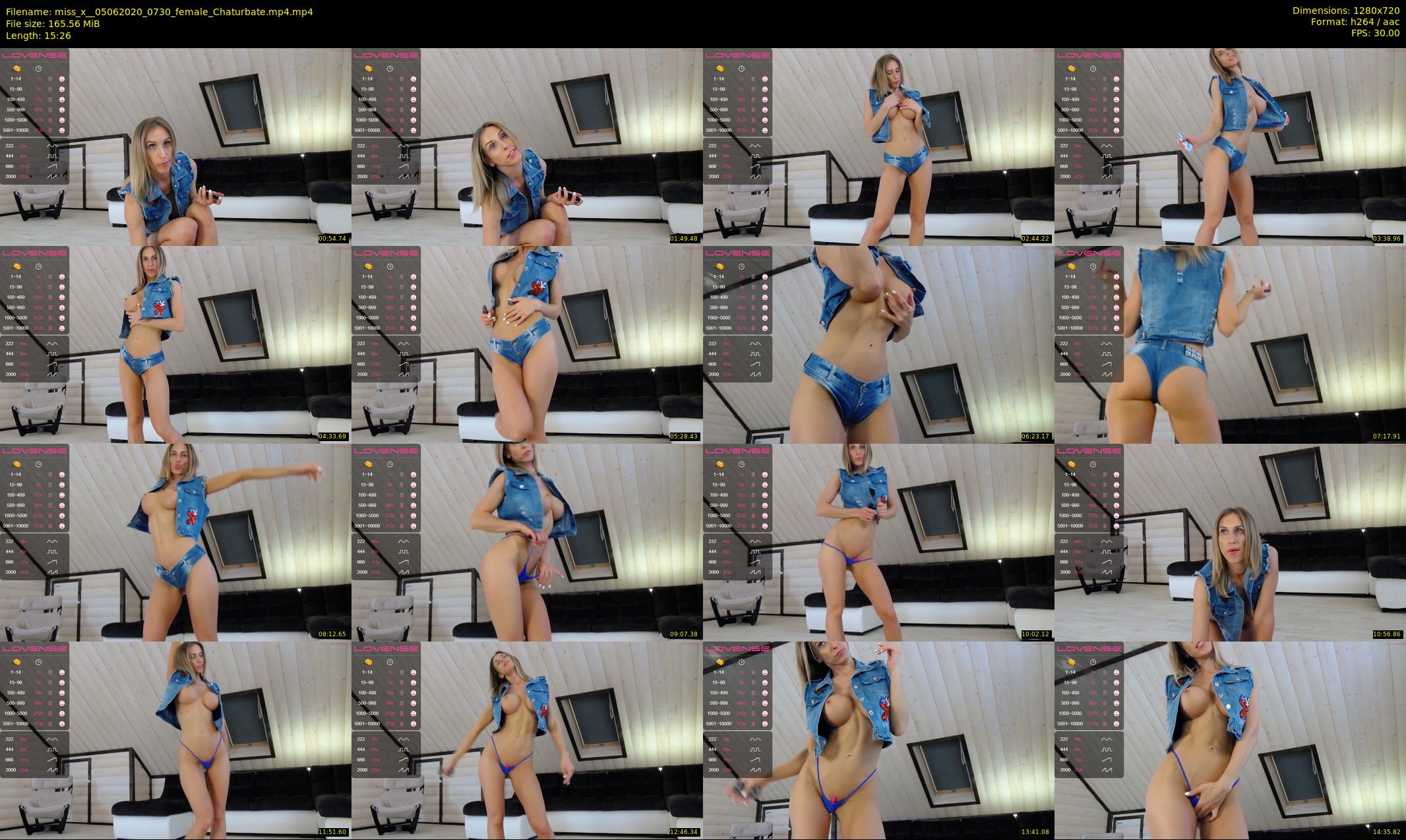 miss_x_ — 16 minute Chaturbate female cam show recording, 720p, Jun 5, 2020