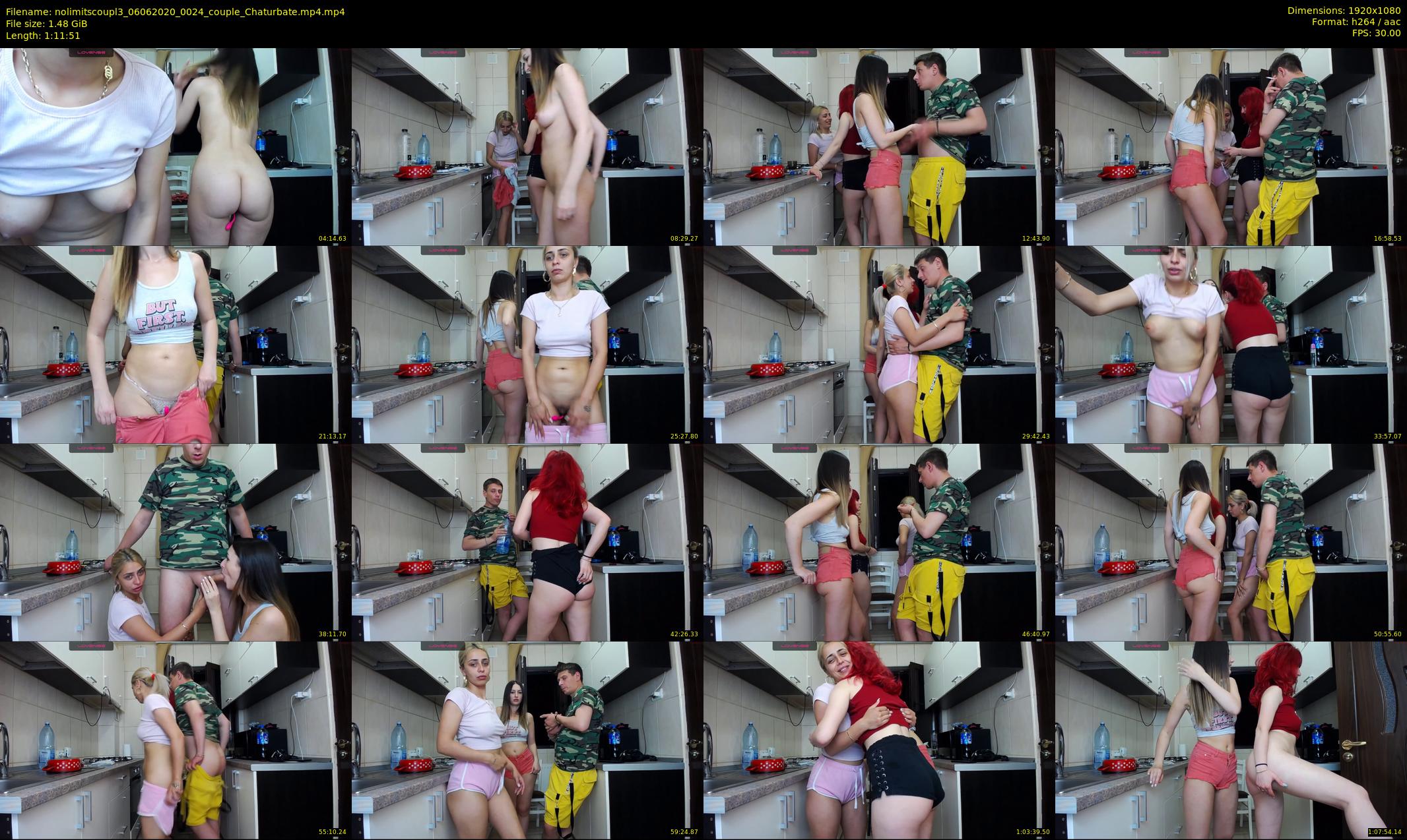 nolimitscoupl3 — 72 minute Chaturbate couple cam show recording, 1080p, Jun 6, 2020