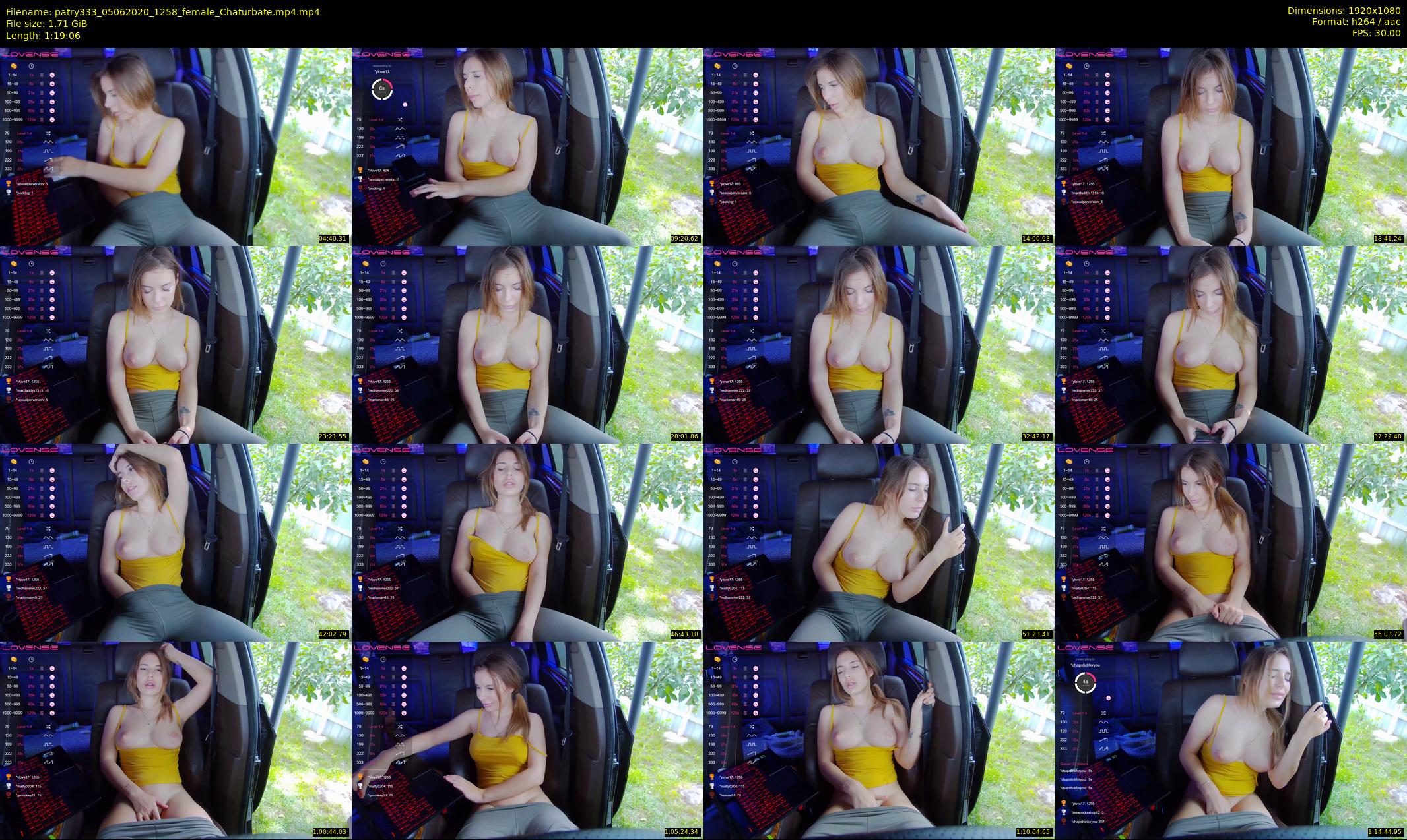 patry333 — 80 minute Chaturbate female cam show recording, 1080p, Jun 5, 2020