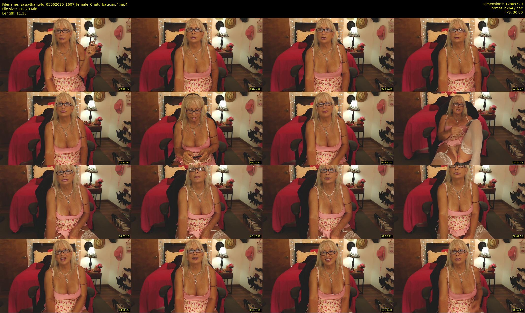 sassythang4u — 12 minute Chaturbate female cam show recording, 720p, Jun 5, 2020