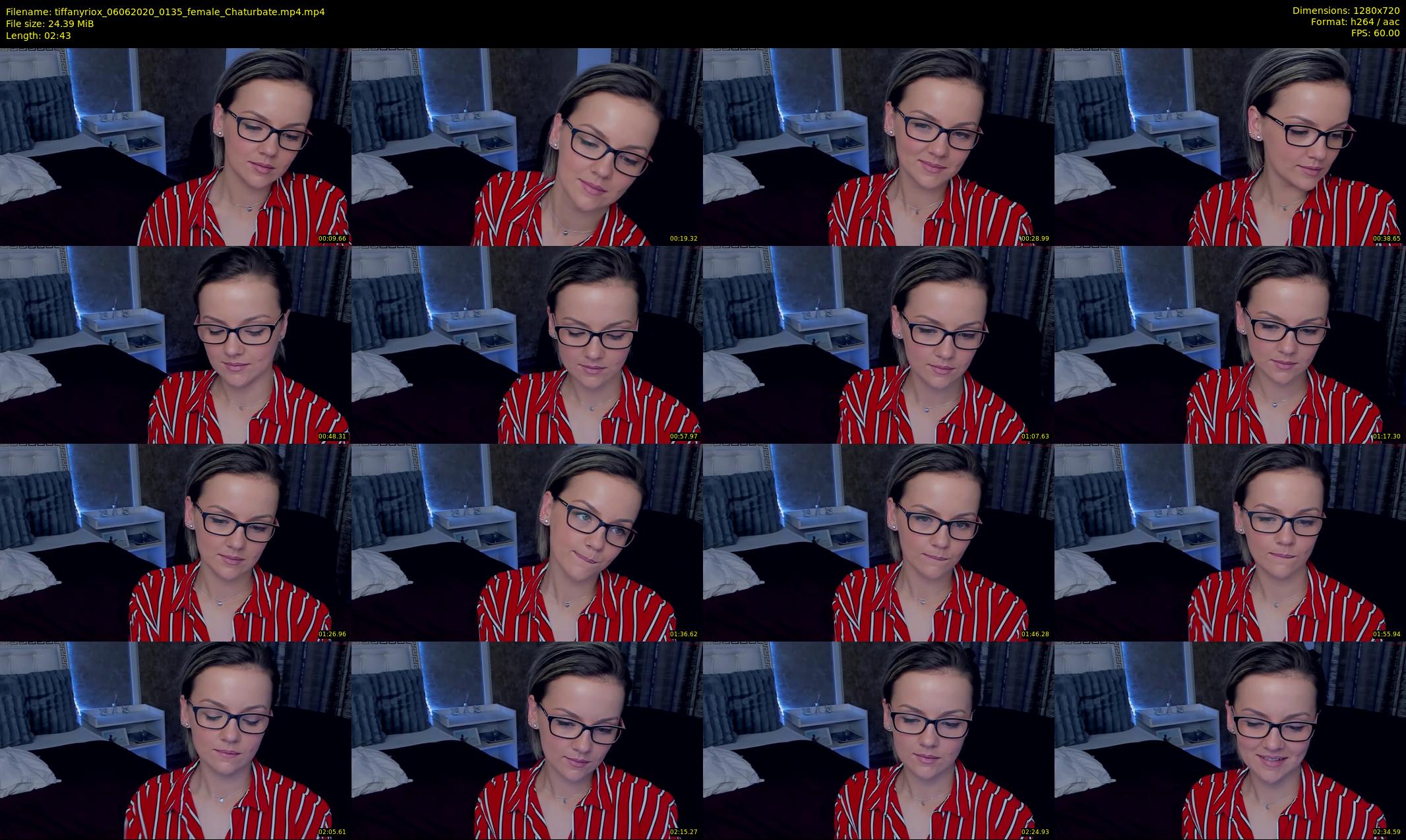 tiffanyriox — 3 minute Chaturbate female cam show recording, 720p, Jun 6, 2020