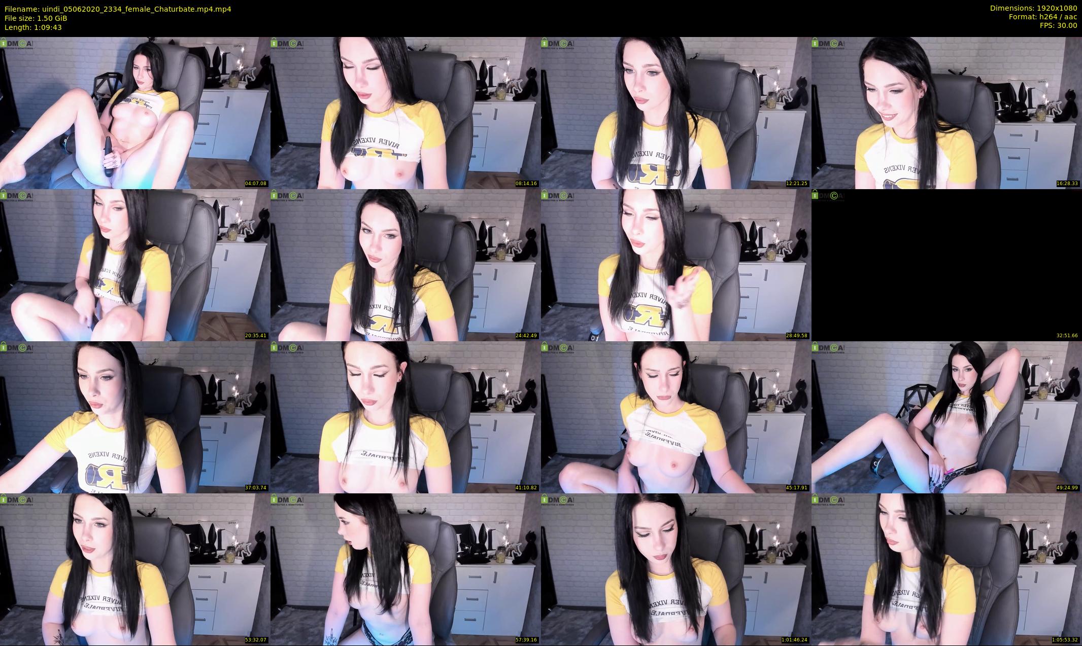 uindi — 70 minute Chaturbate female cam show recording, 1080p, Jun 5, 2020