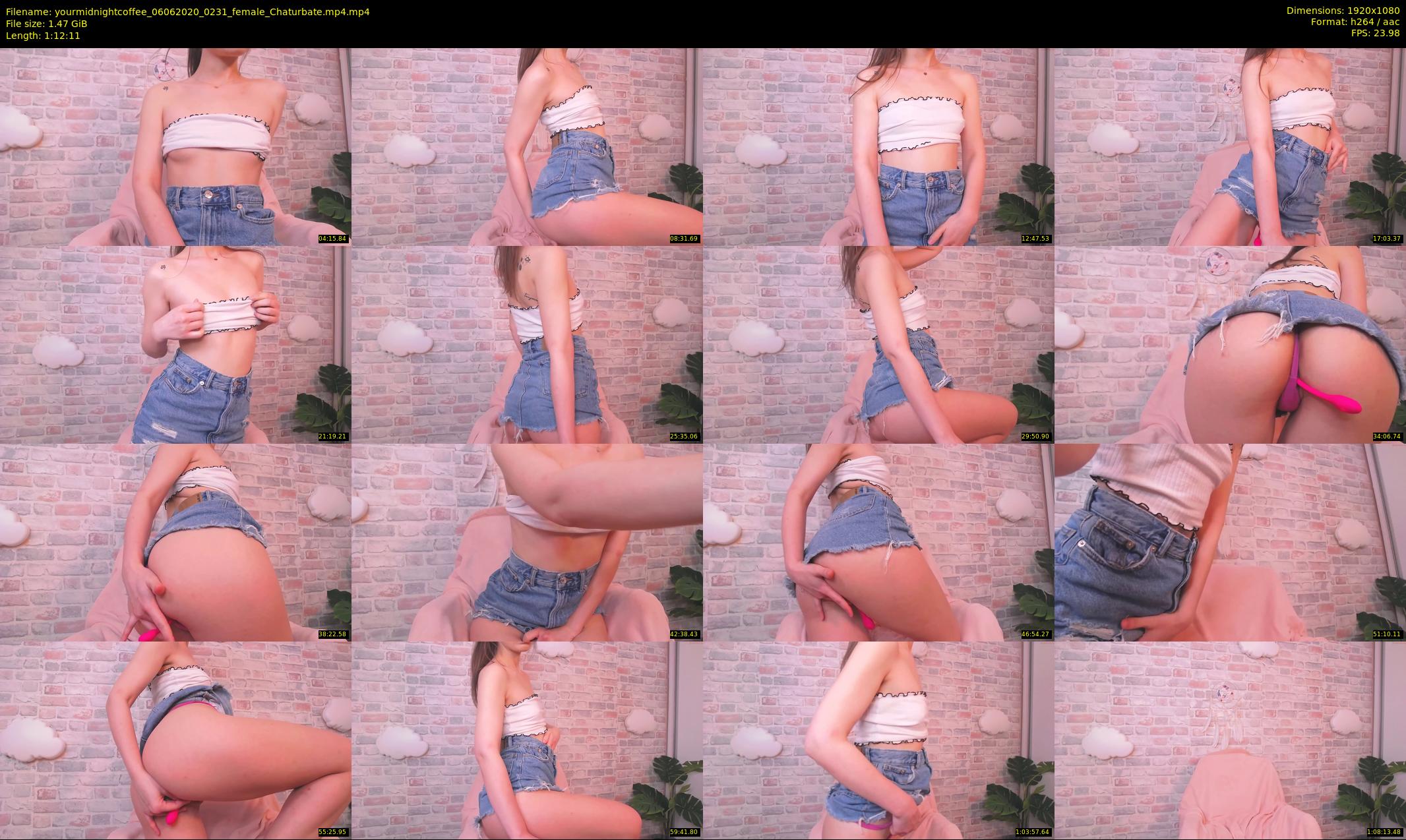 yourmidnightcoffee — 73 minute Chaturbate female cam show recording, 1080p, Jun 6, 2020