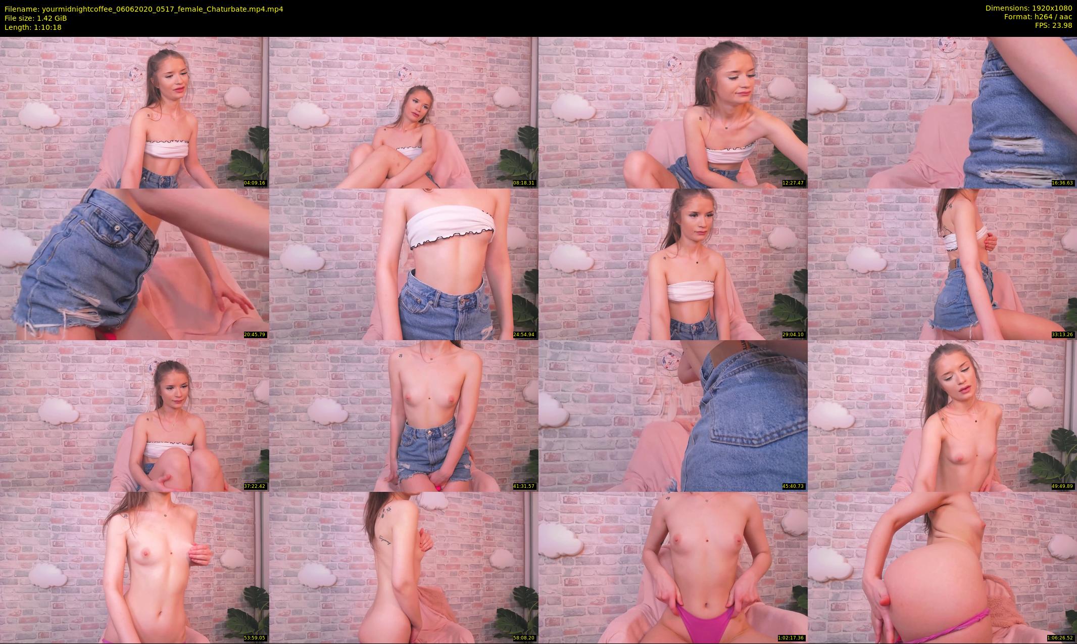 yourmidnightcoffee — 71 minute Chaturbate female cam show recording, 1080p, Jun 6, 2020