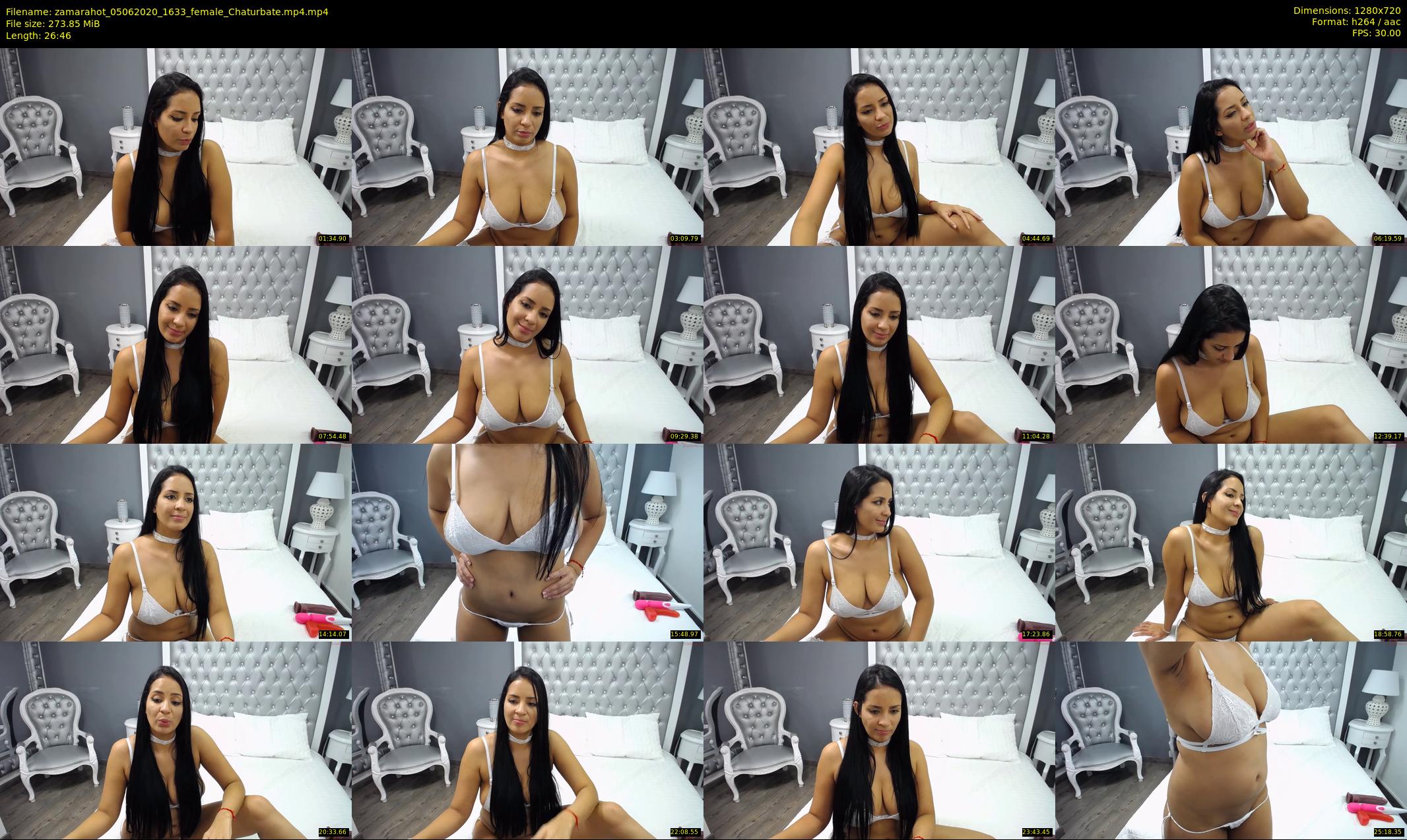 zamarahot — 27 minute Chaturbate female cam show recording, 720p, Jun 5, 2020