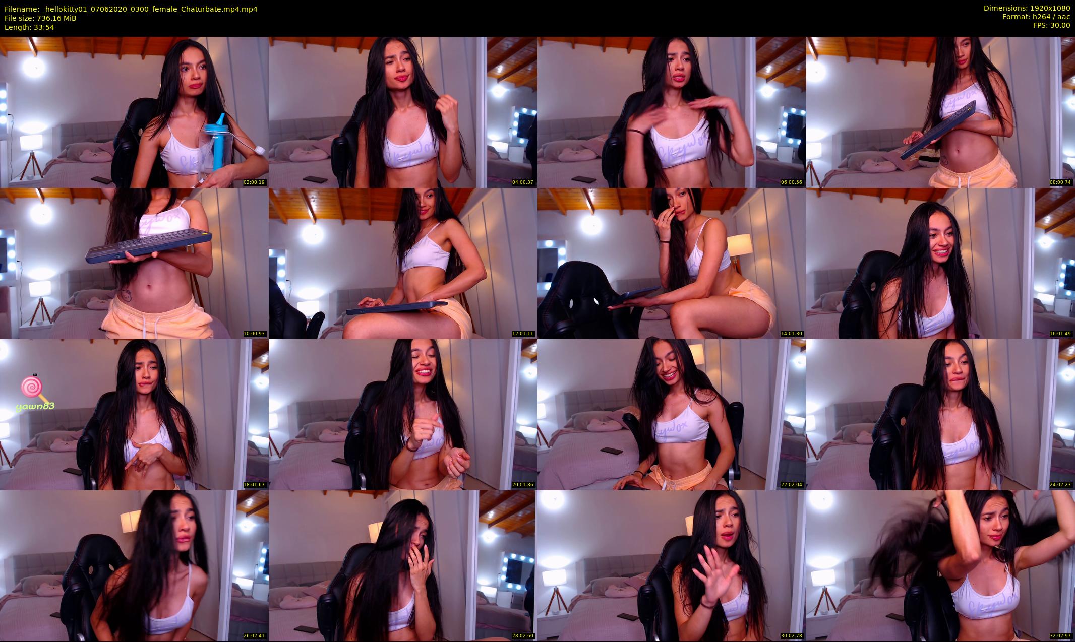 _hellokitty01 — 34 minute Chaturbate female cam show recording, 1080p, Jun 7, 2020