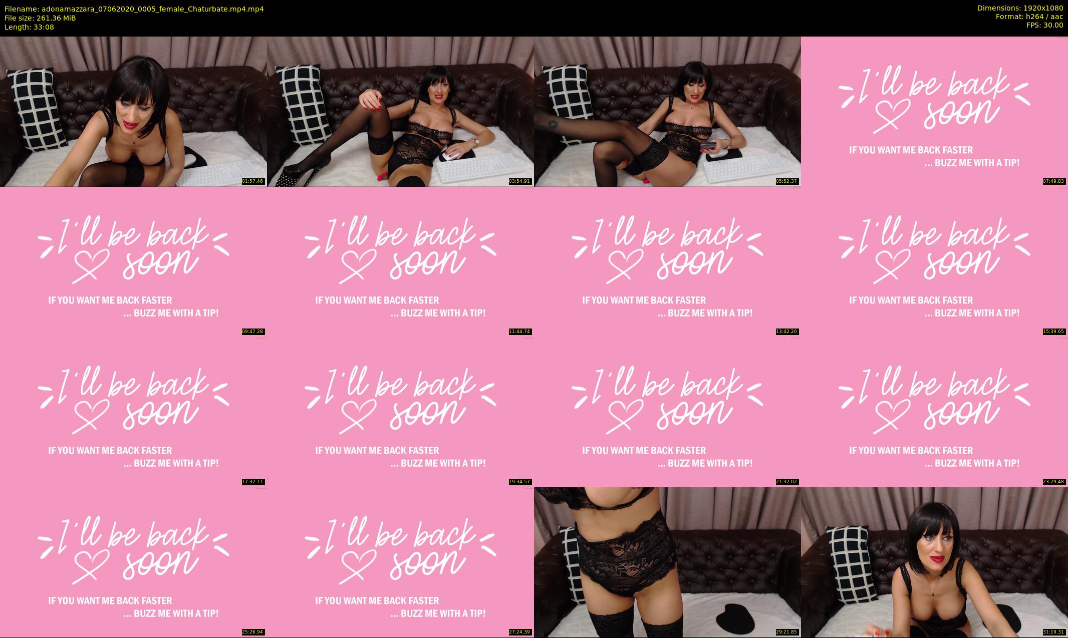 adonamazzara — 34 minute Chaturbate female cam show recording, 1080p, Jun 7, 2020