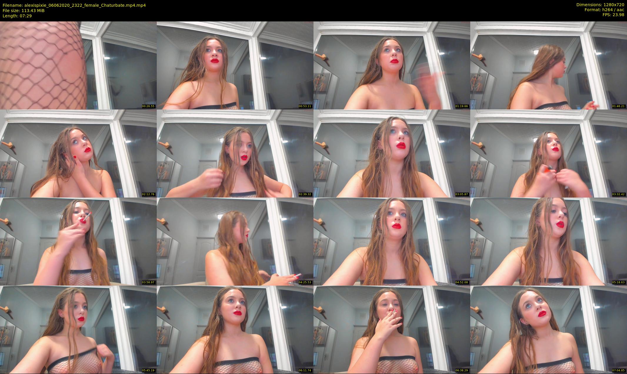 alexispixie — 8 minute Chaturbate female cam show recording, 720p, Jun 6, 2020