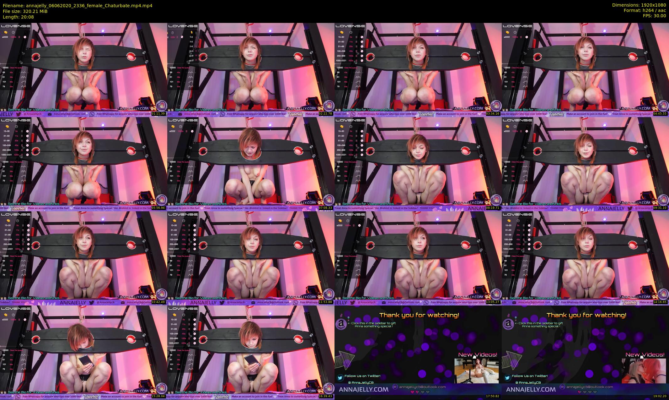 annajelly — 21 minute Chaturbate couple cam show recording, 1080p, Jun 6, 2020