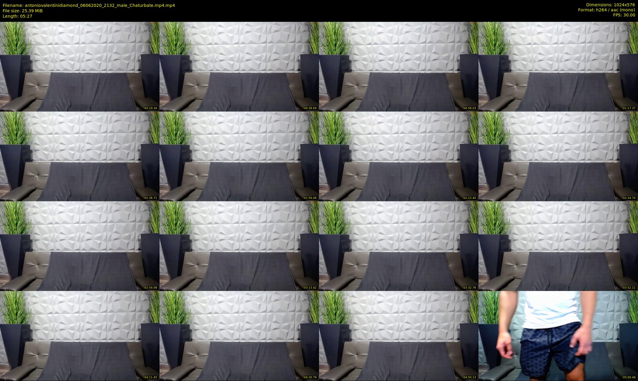 antoniovalentinidiamond — 6 minute Chaturbate male cam show recording, 480p, Jun 6, 2020