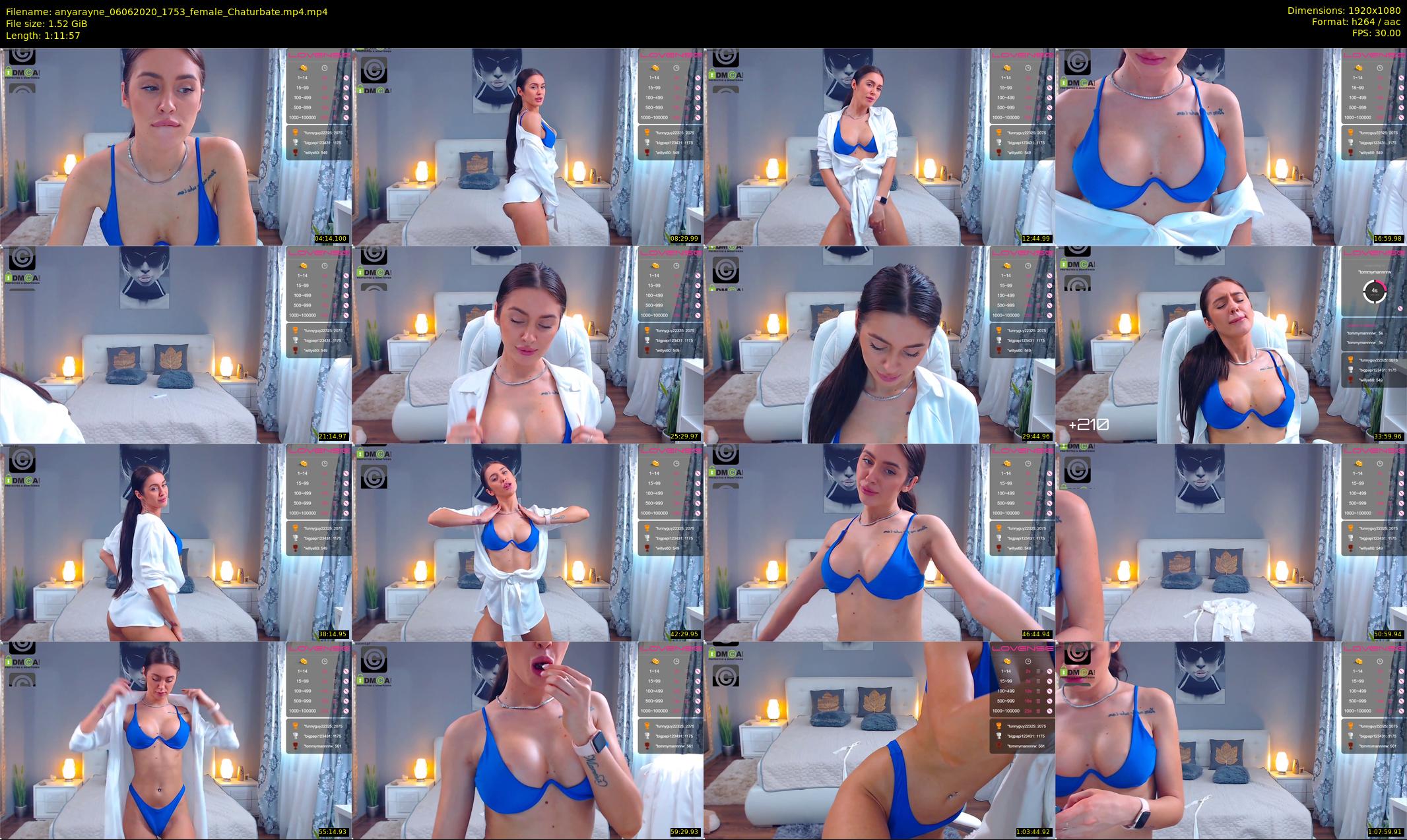 anyarayne — 72 minute Chaturbate female cam show recording, 1080p, Jun 6, 2020
