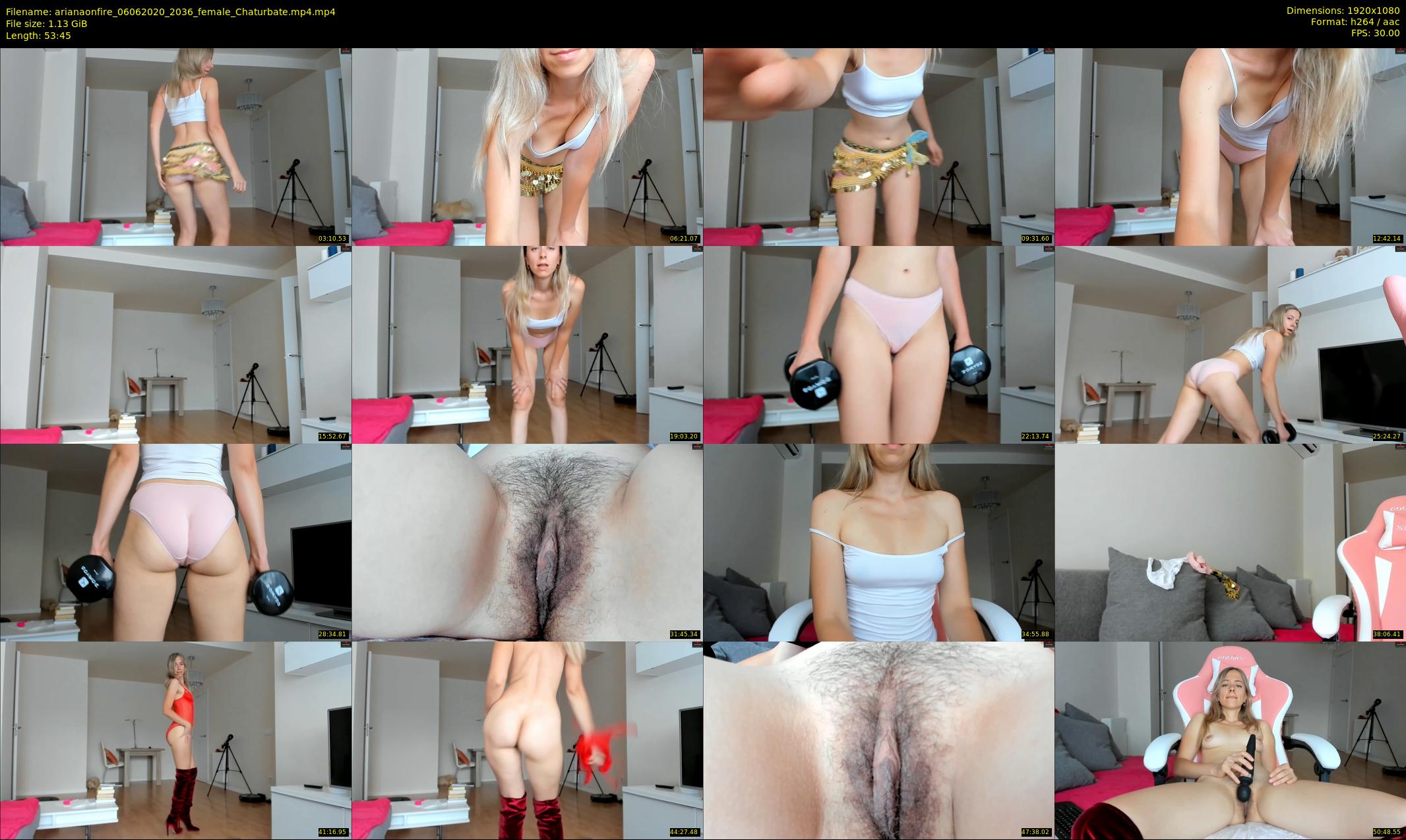 arianaonfire — 54 minute Chaturbate couple cam show recording, 1080p, Jun 6, 2020