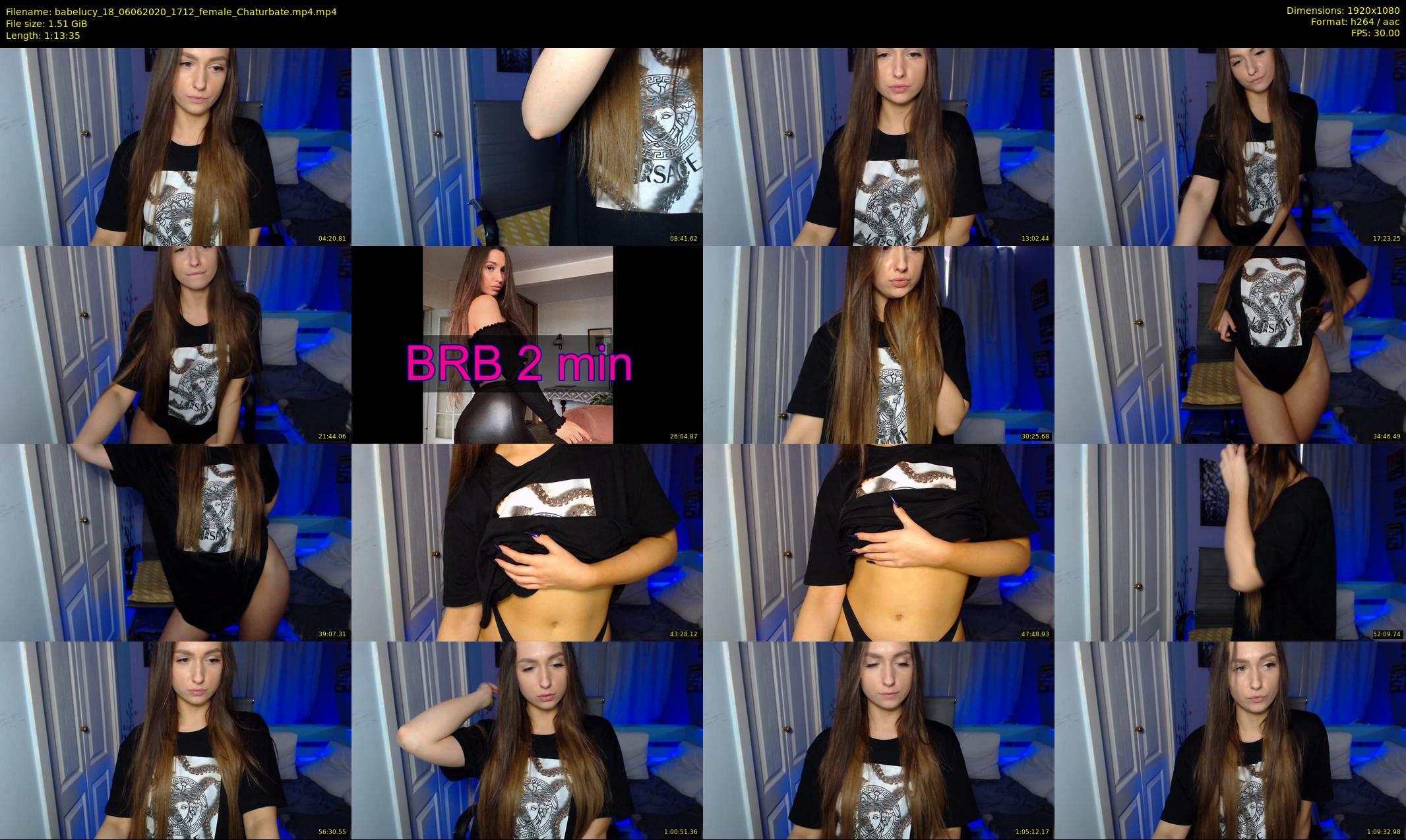 babelucy_18 — 74 minute Chaturbate female cam show recording, 1080p, Jun 6, 2020