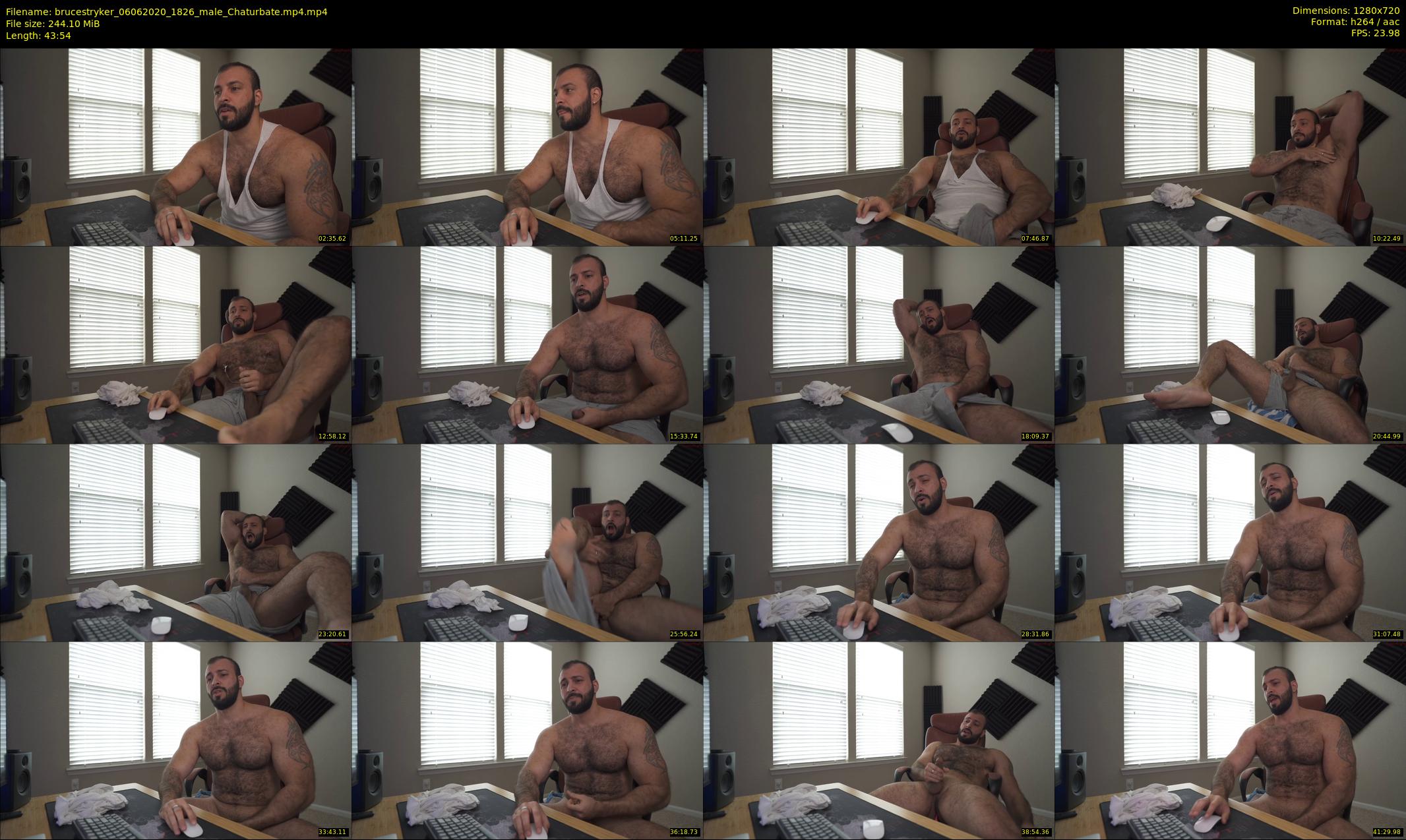 brucestryker — 44 minute Chaturbate male cam show recording, 720p, Jun 6, 2020
